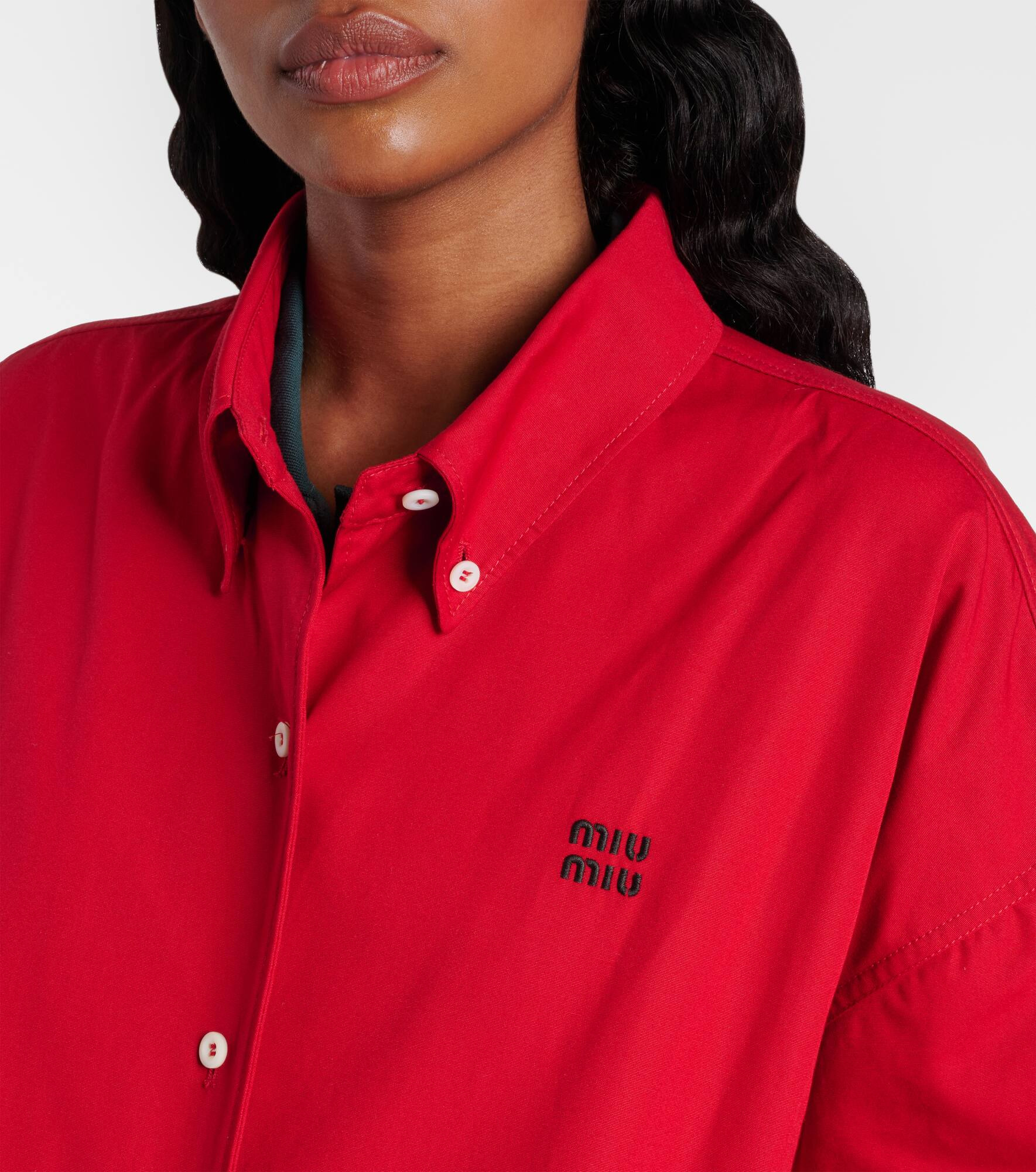 Cotton poplin blouson - 4