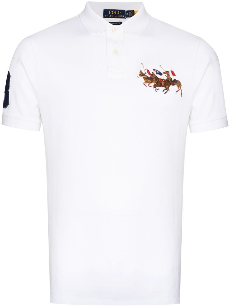 polo-embroidered polo shirt 1