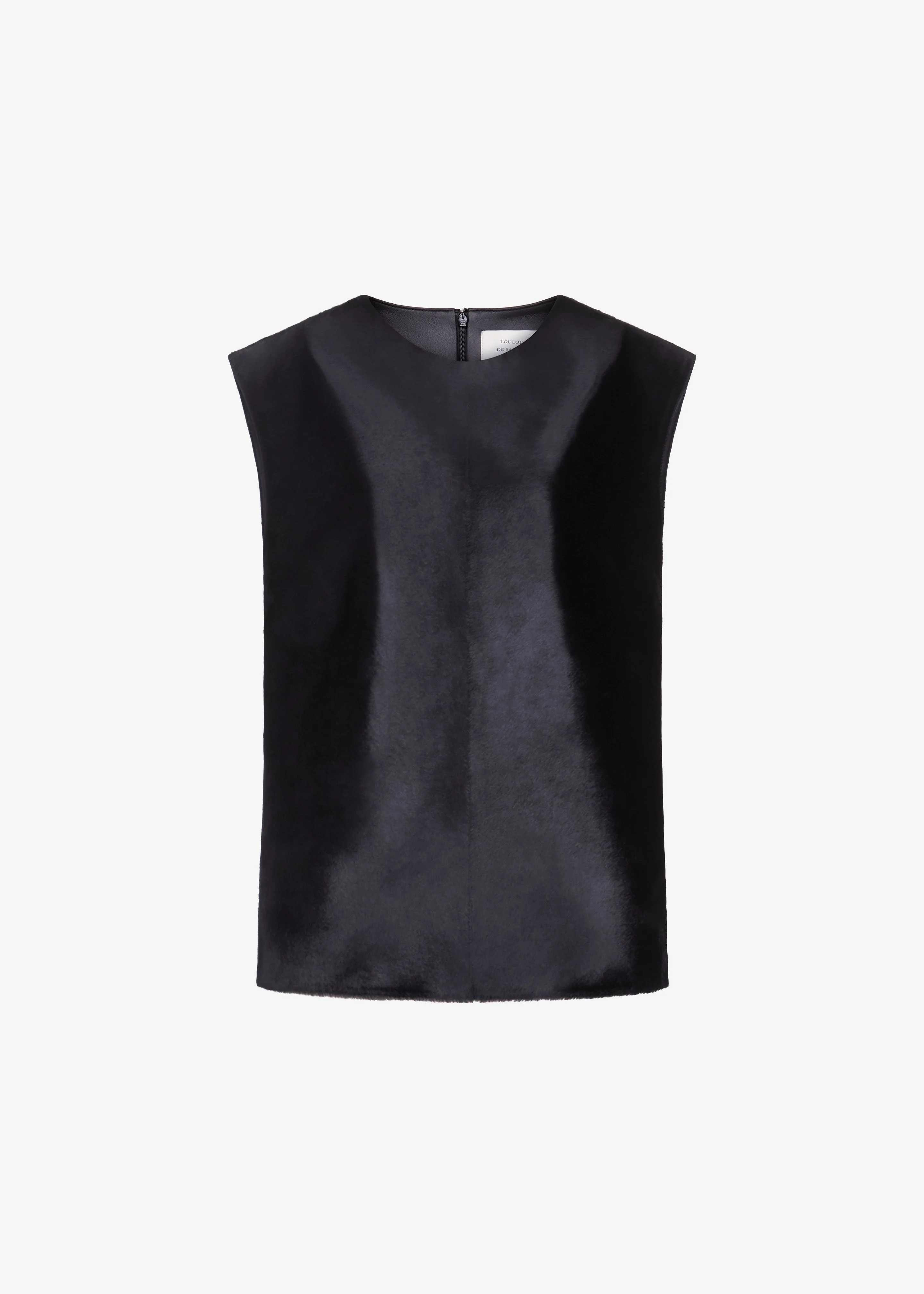 Loulou de Saison Juni Sleeveless Straight Top - Black - 1