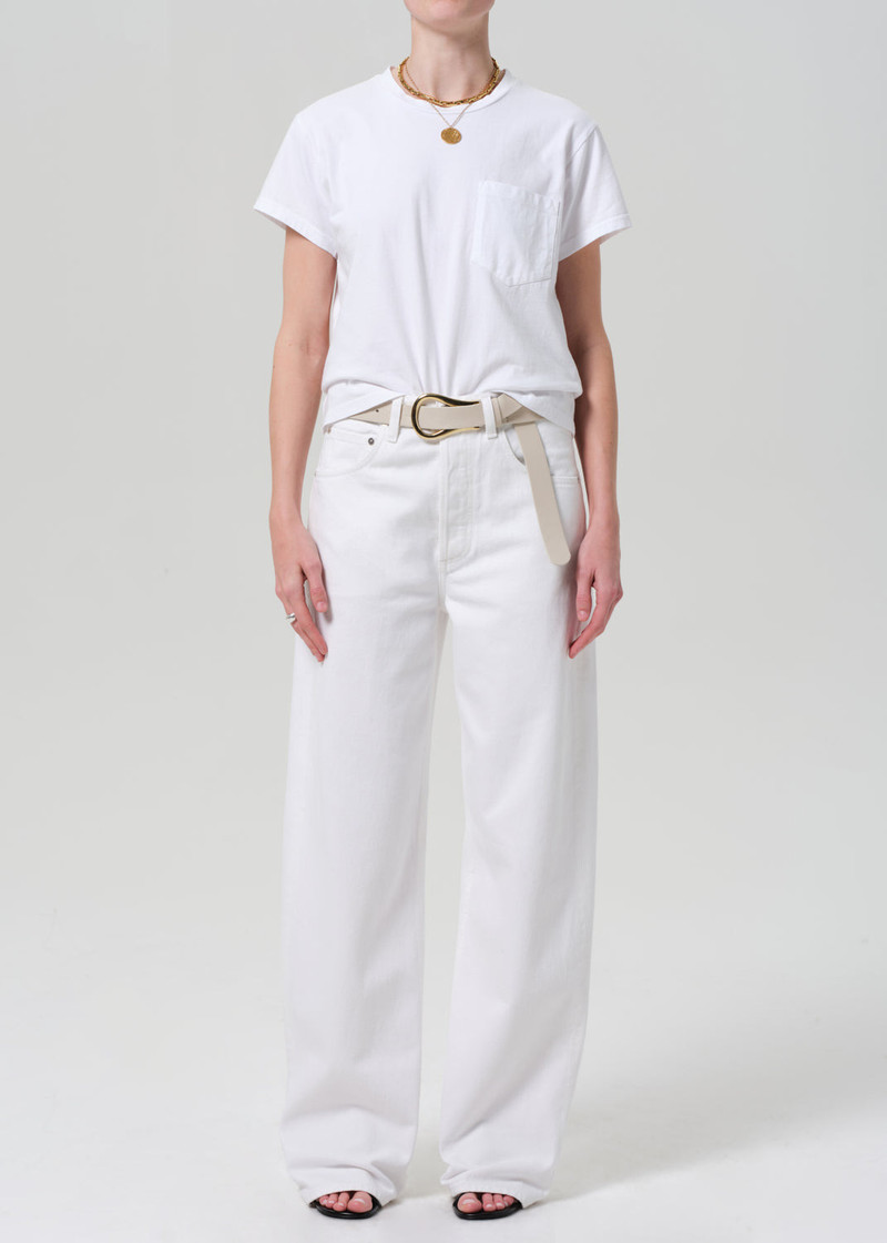 Maybelle Pocket Tee In White 6