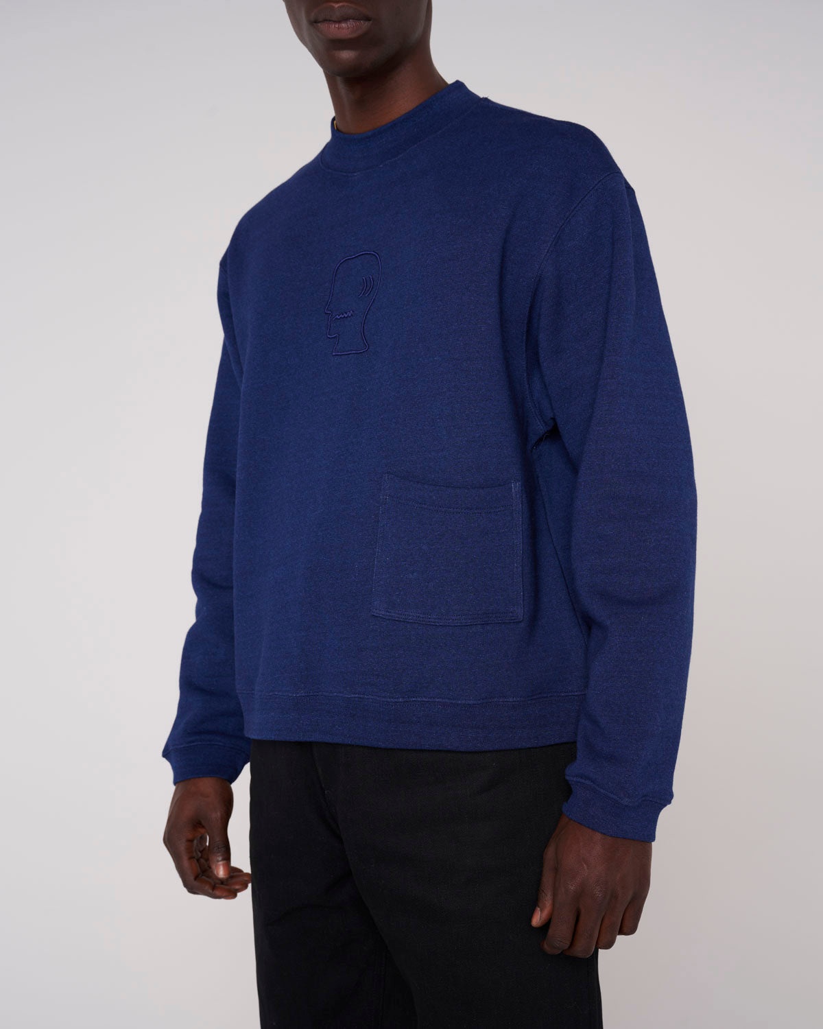 Mockneck Sweatshirt - Indigo - 6