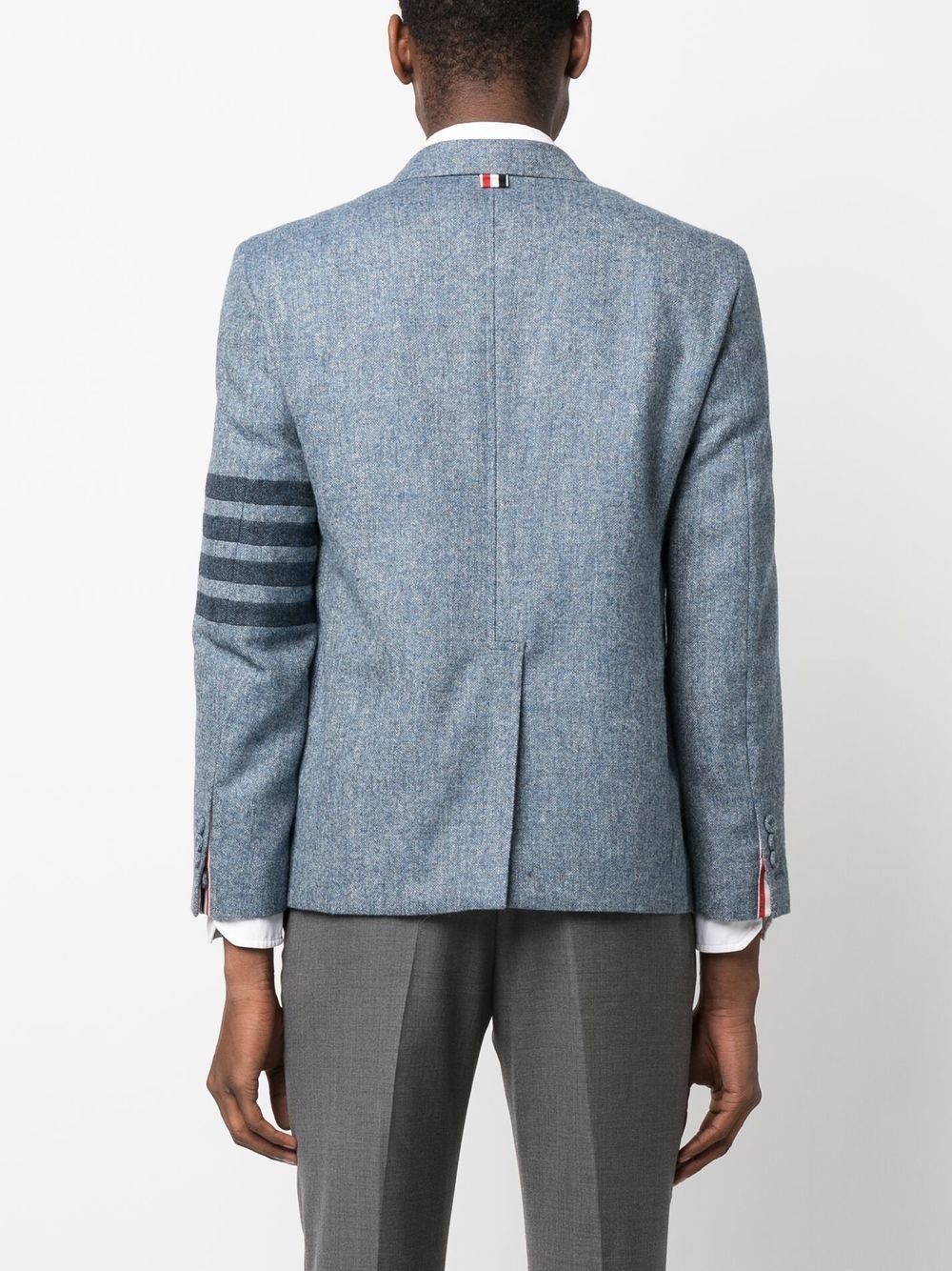stripe-detail single-breasted blazer - 4
