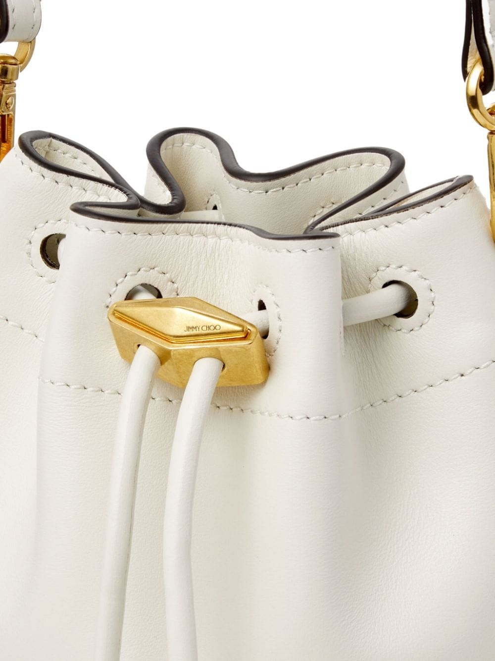 mini Cinch leather bucket bag - 4