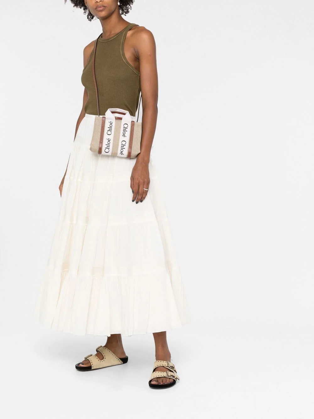 Woody linen tote bag - 2