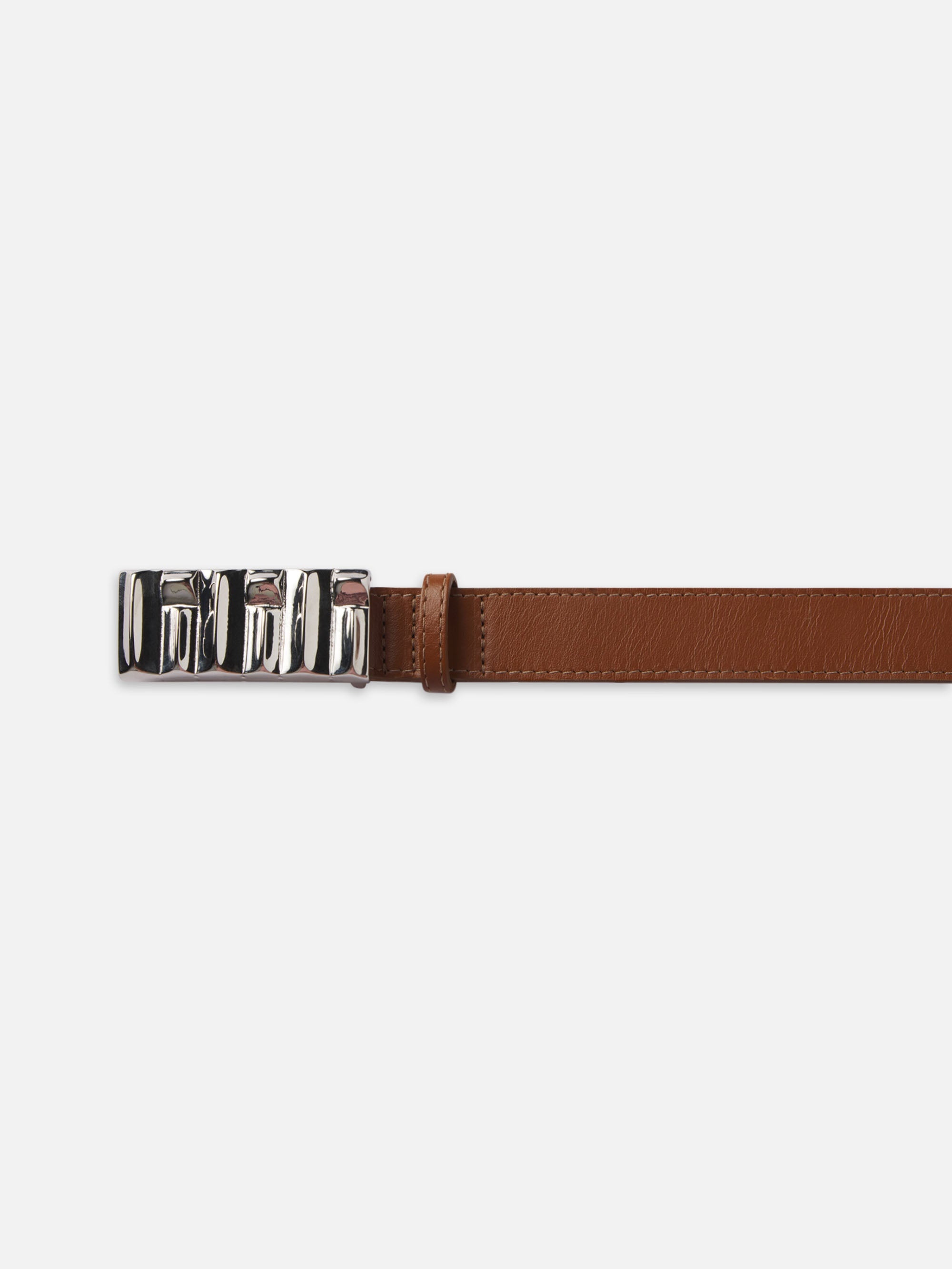 Sculptural Belt in Cognac - 2