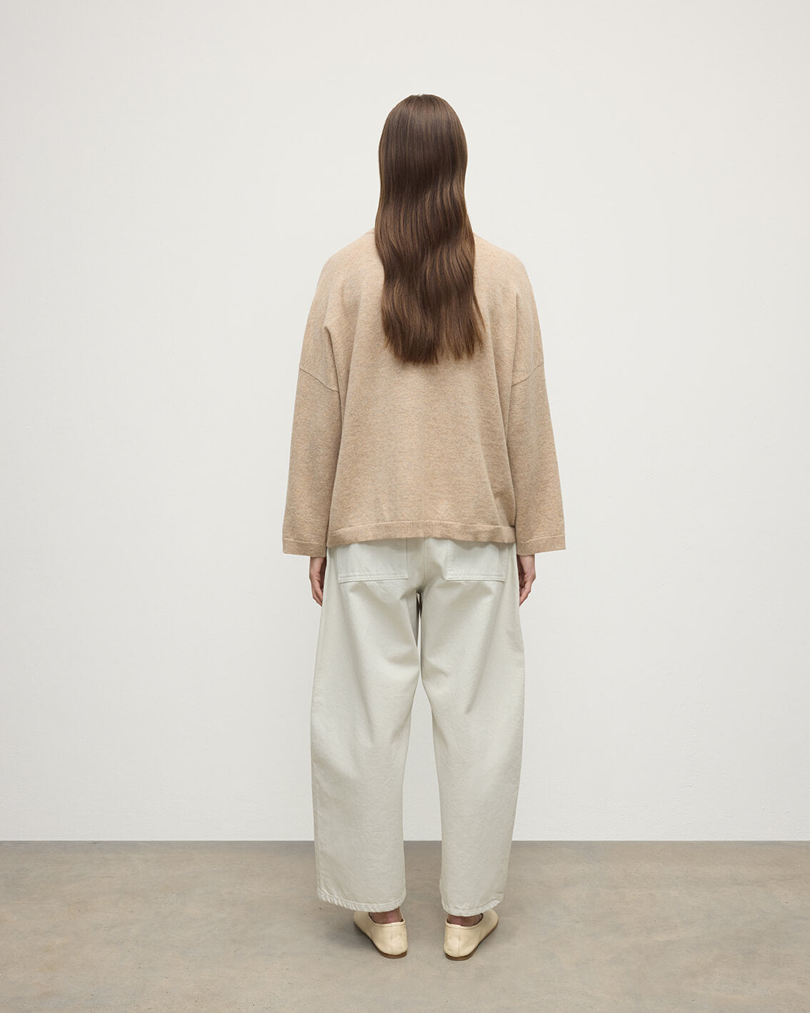 Gauzy Pocket Natural Cashmere Jumper - 4