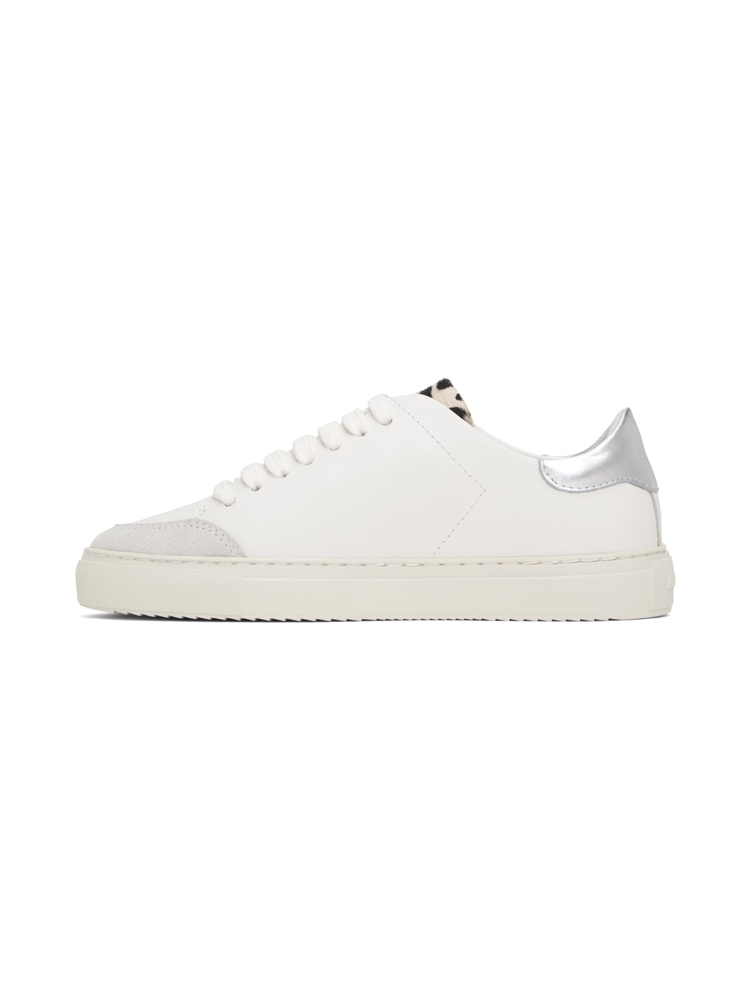 White & Silver Clean 90 Triple Sneakers - 3