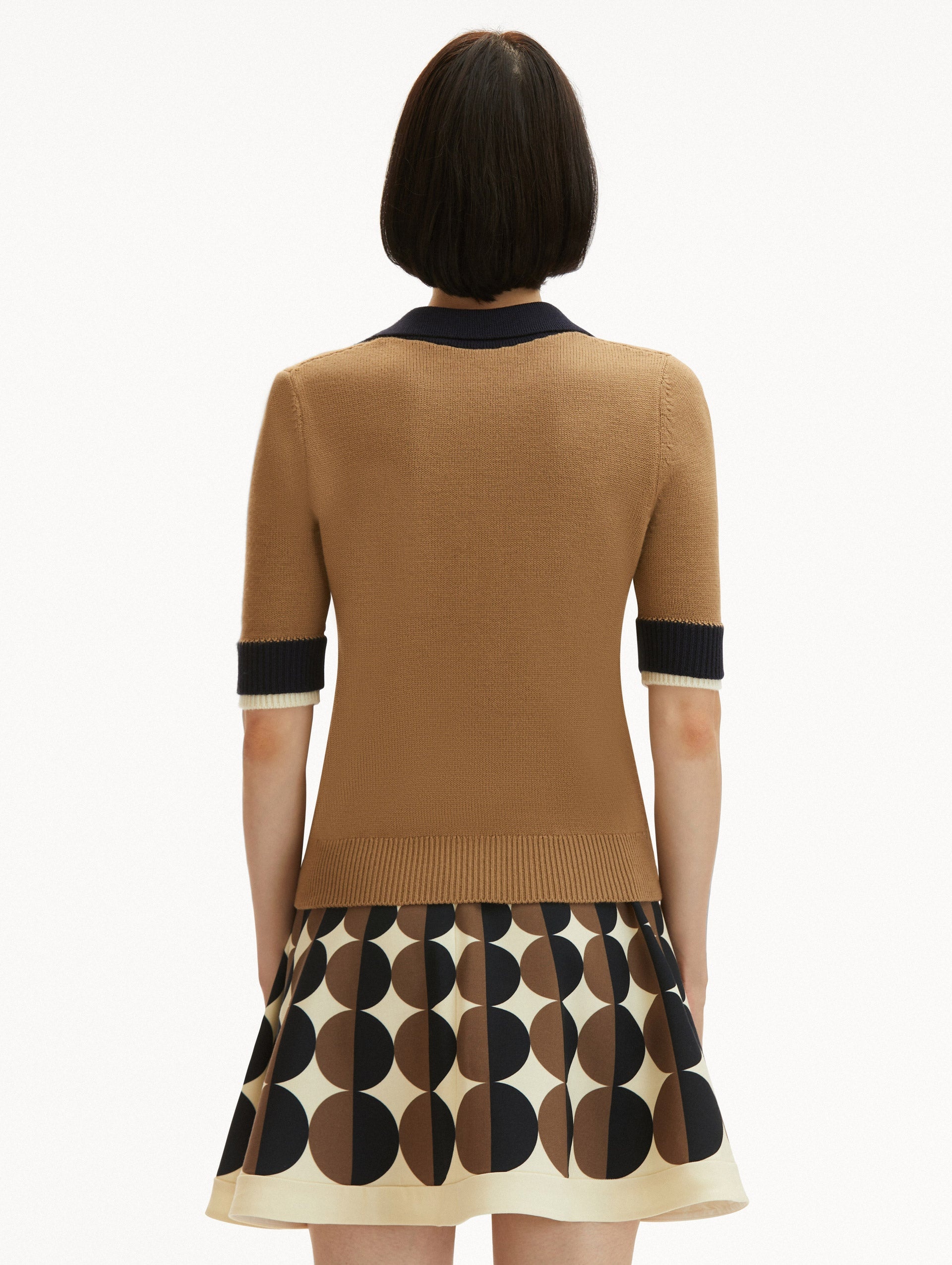 COLOR BLOCK POLO PULLOVER - 4