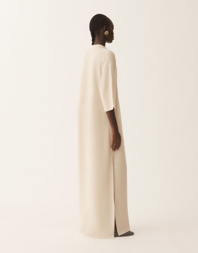 Polo dress in wool, cotton, and lurex 4