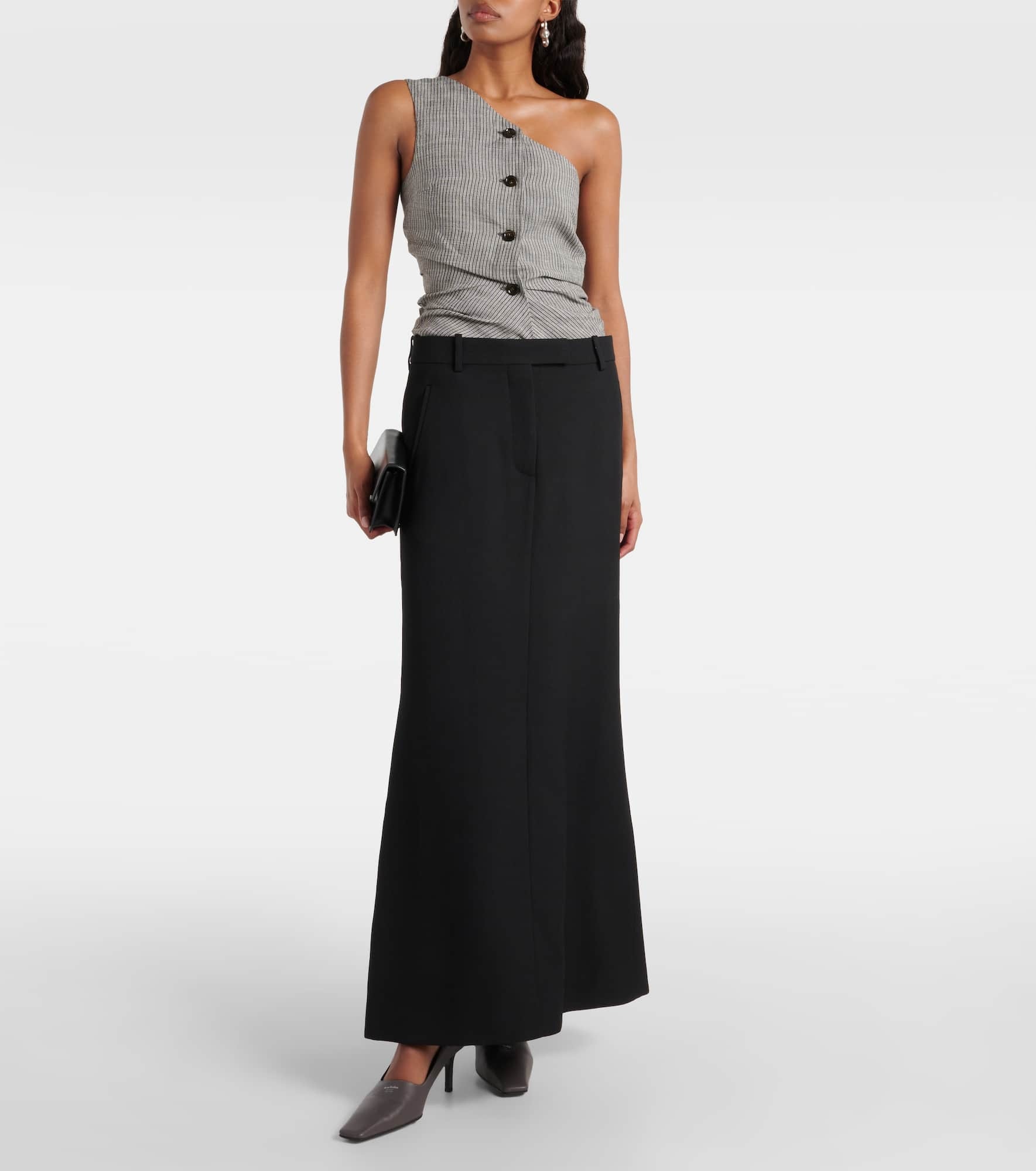 Wool-blend maxi skirt - 2