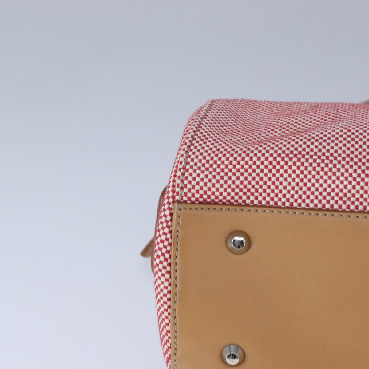 Burberry Hand Bag Canvas Red - 9