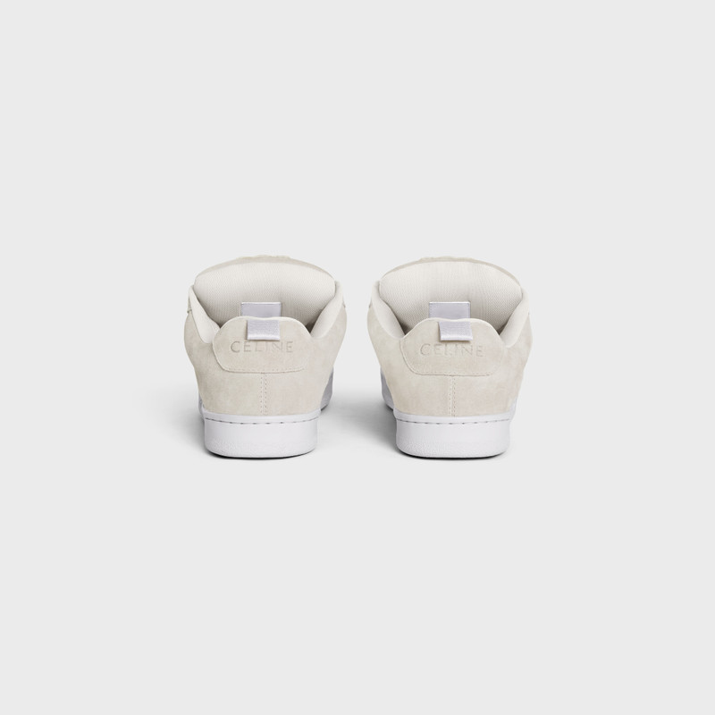 CELINE CELINE HUNTINGTON LOW LACE-UP SNEAKER in SUEDE CALFSKIN AND MESH outlook