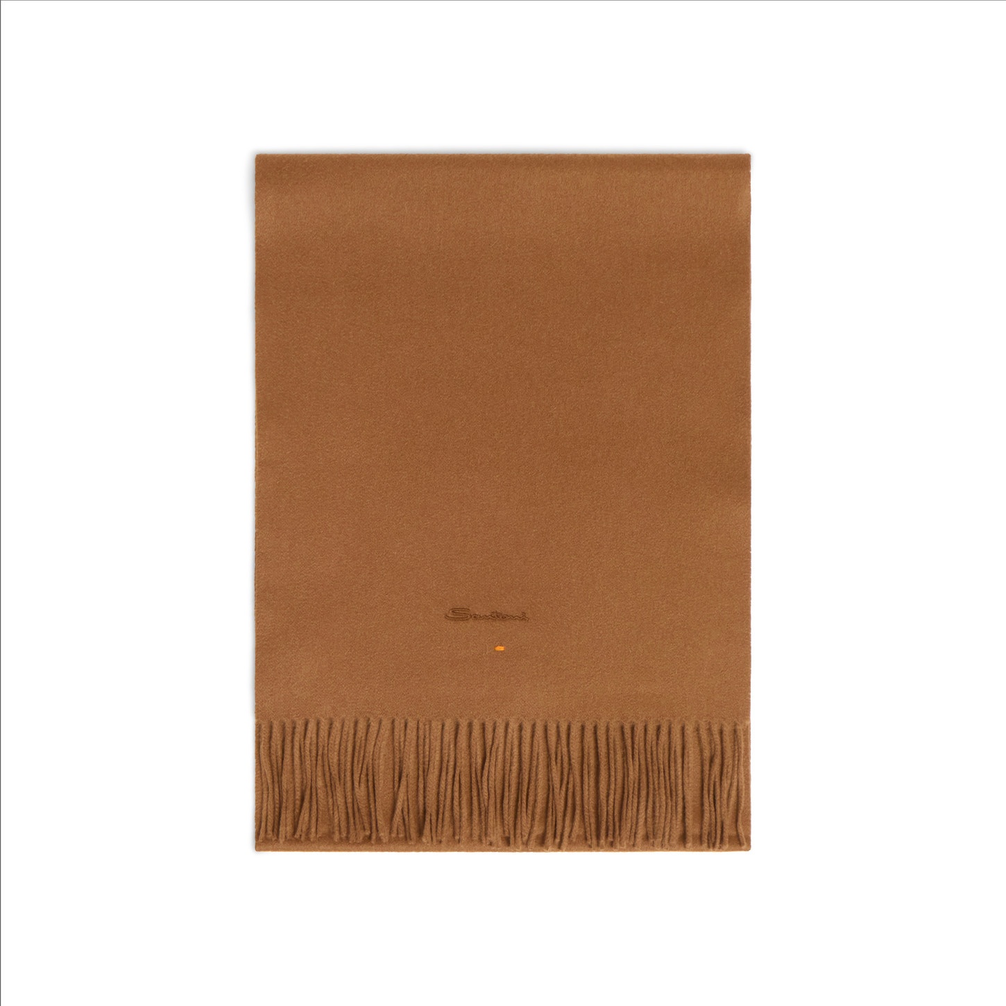 Light brown cashmere scarf - 1