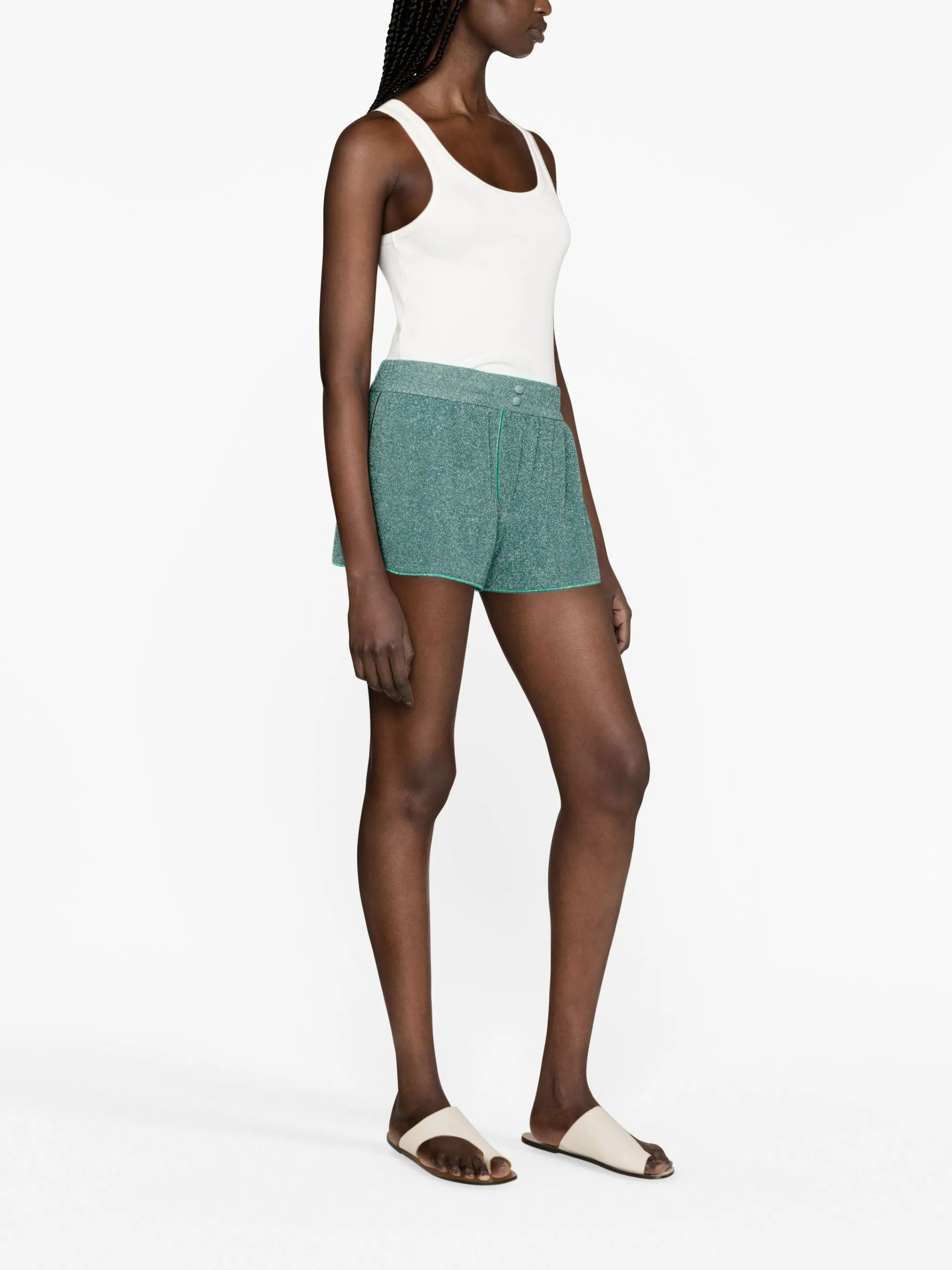 Lumiere lurex shorts - 3