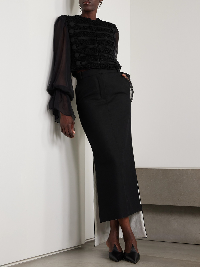 Lanvin Asymmetric Wool Skirt outlook