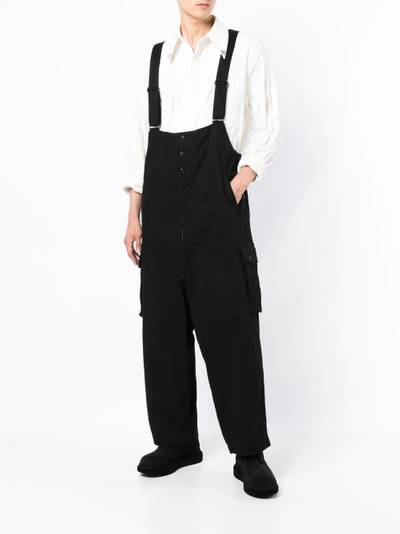 Yohji Yamamoto front button-placket jumpsuit outlook