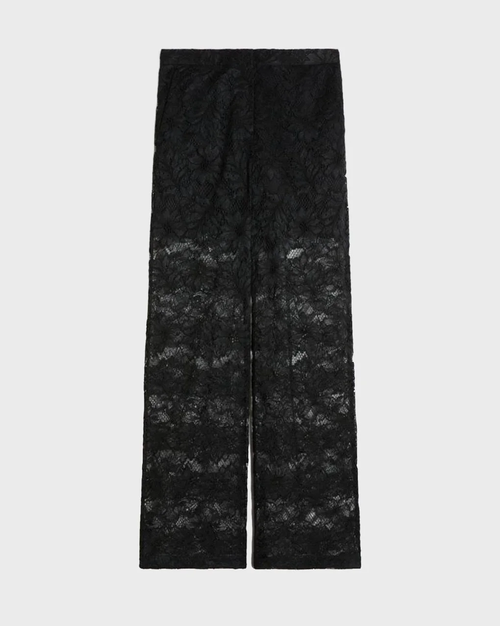Trousers Floral Lace Black - 1