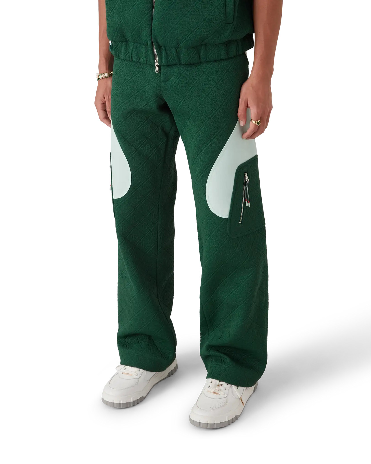 Monogram Jacquard Knit Trousers - 2