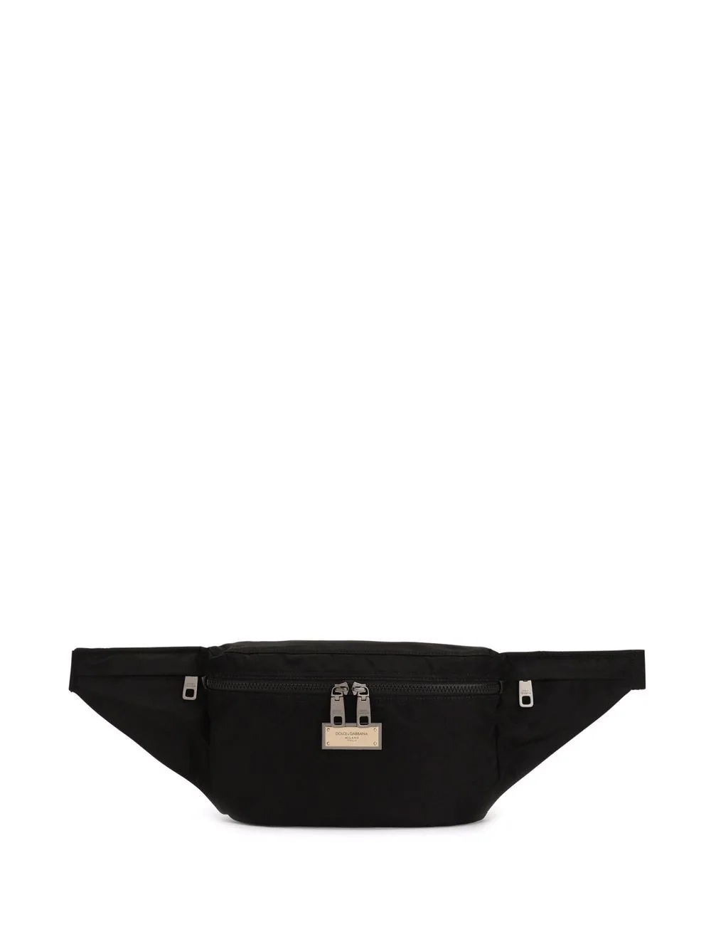 logo-plaque belt bag - 1