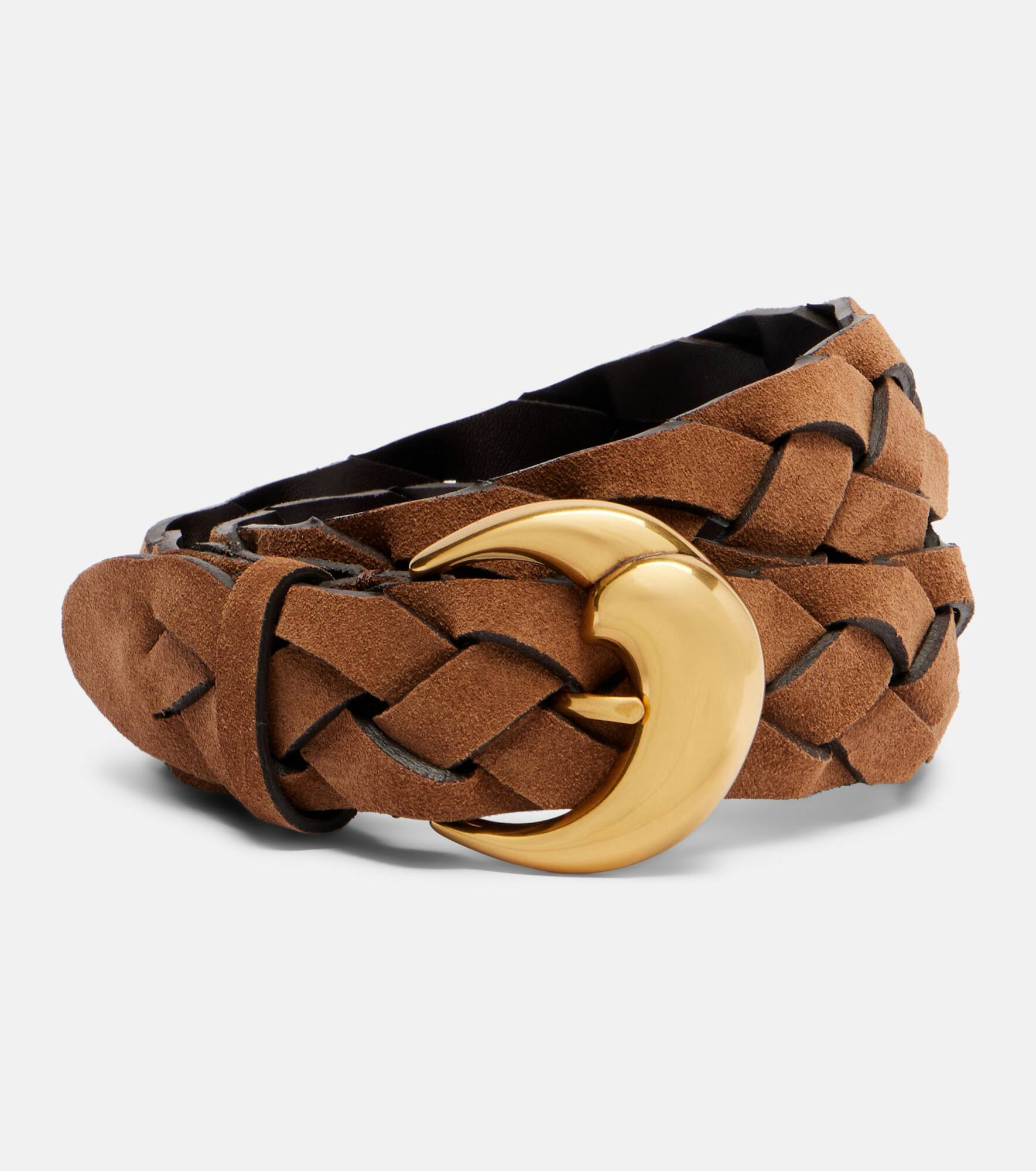 Braided suede belt - 1