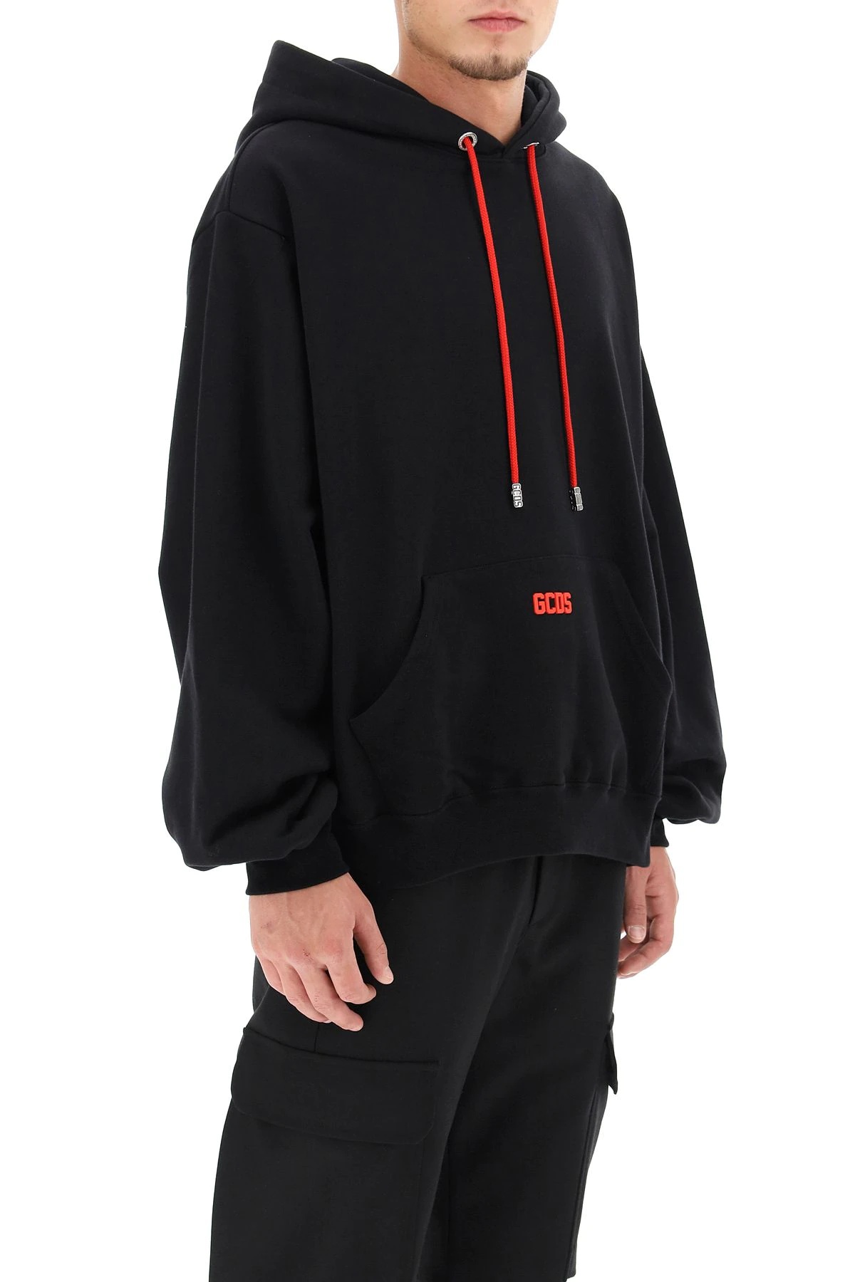 HOODIE WITH RUBBERIZED MICRO LOGO - 3