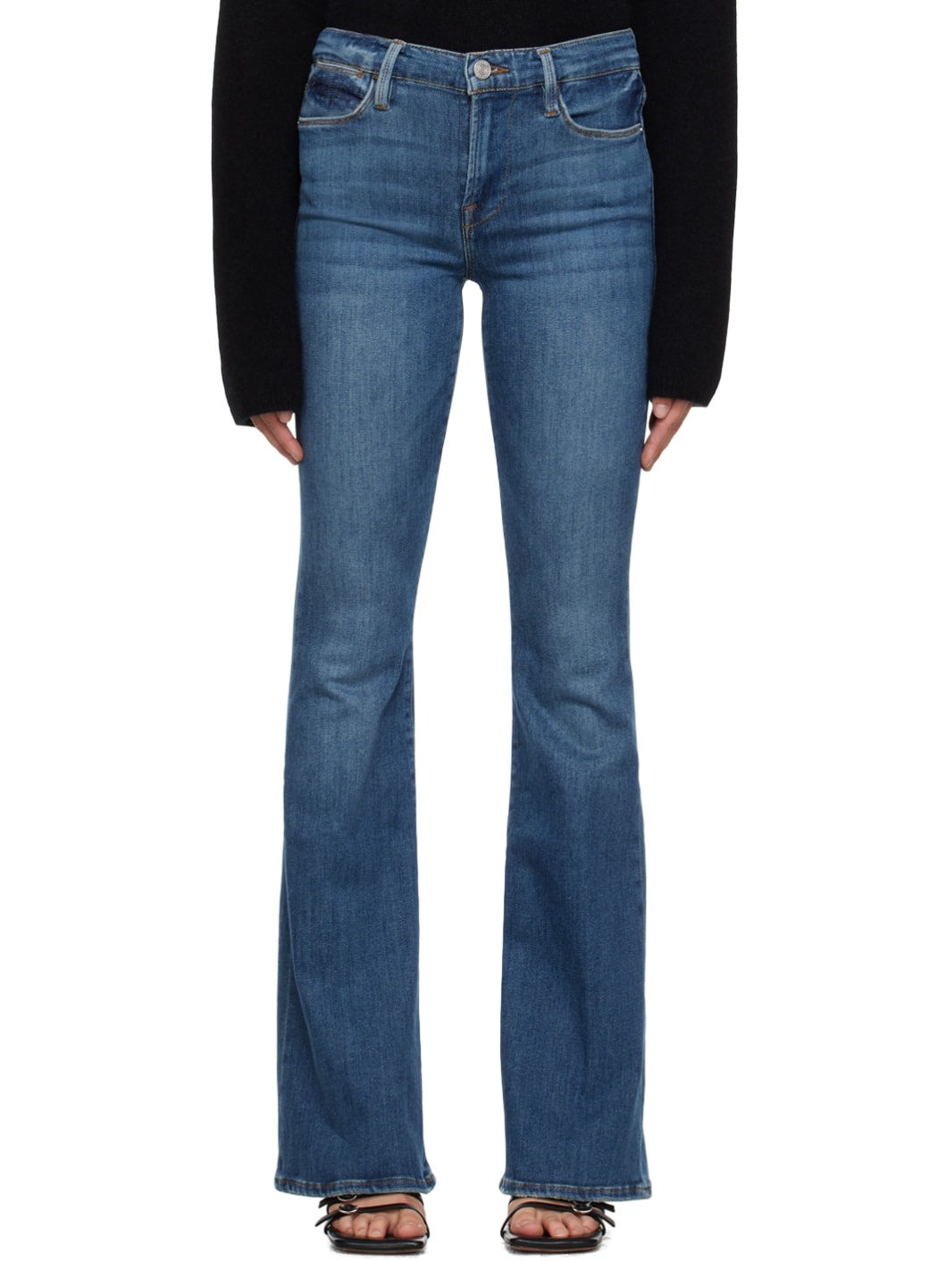 Blue 'Le High Flare' Jeans - 1