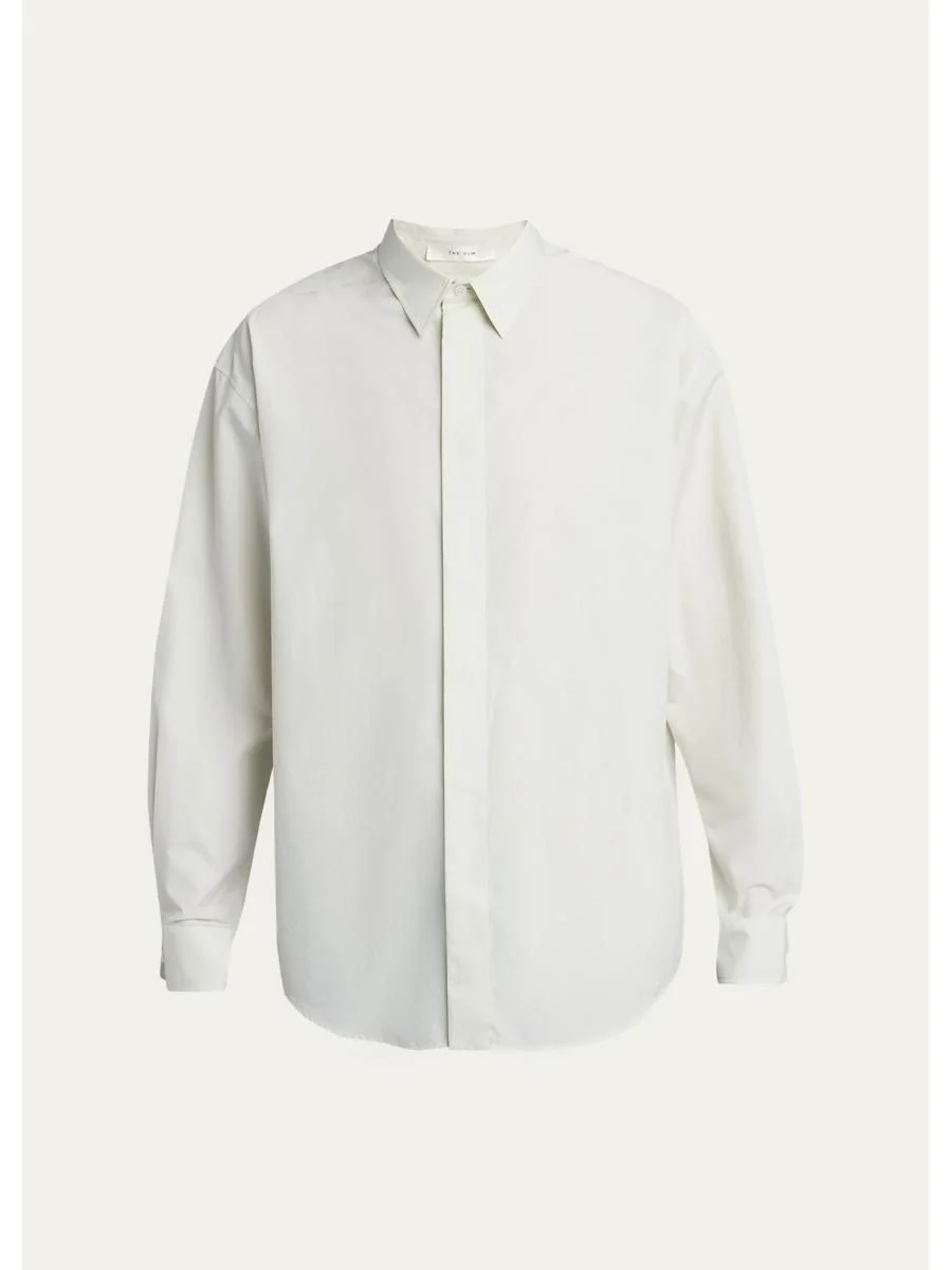 Men's Nilo Cotton Poplin Button-Down Shirt - 1
