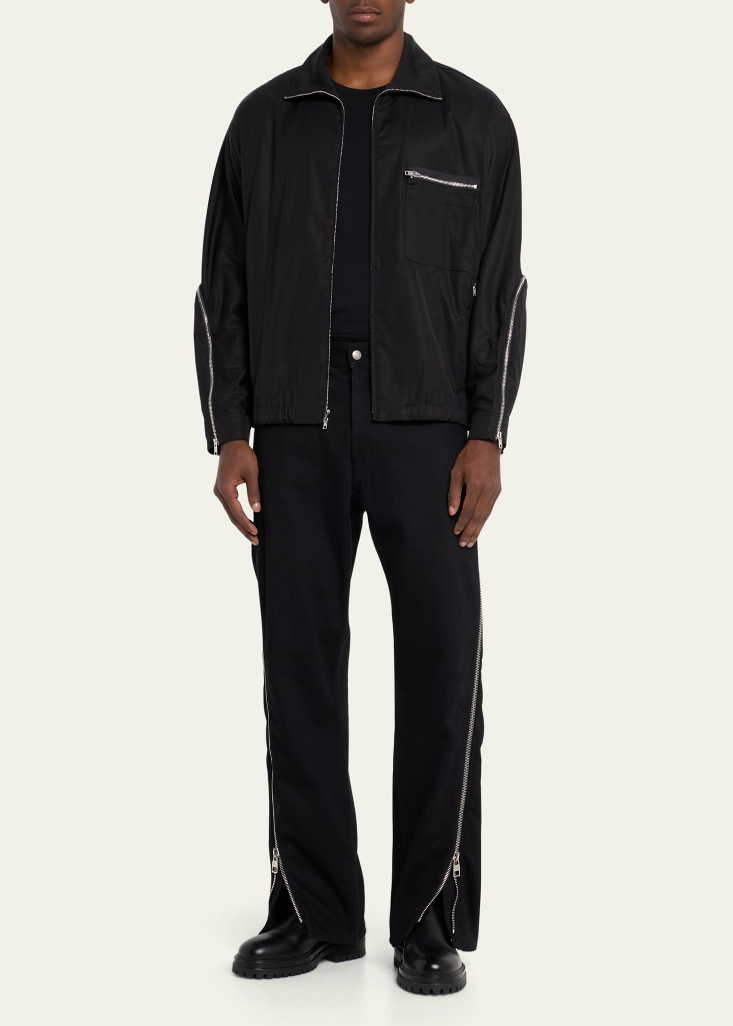 Men's Curve-Zip Blouson Jacket - 2