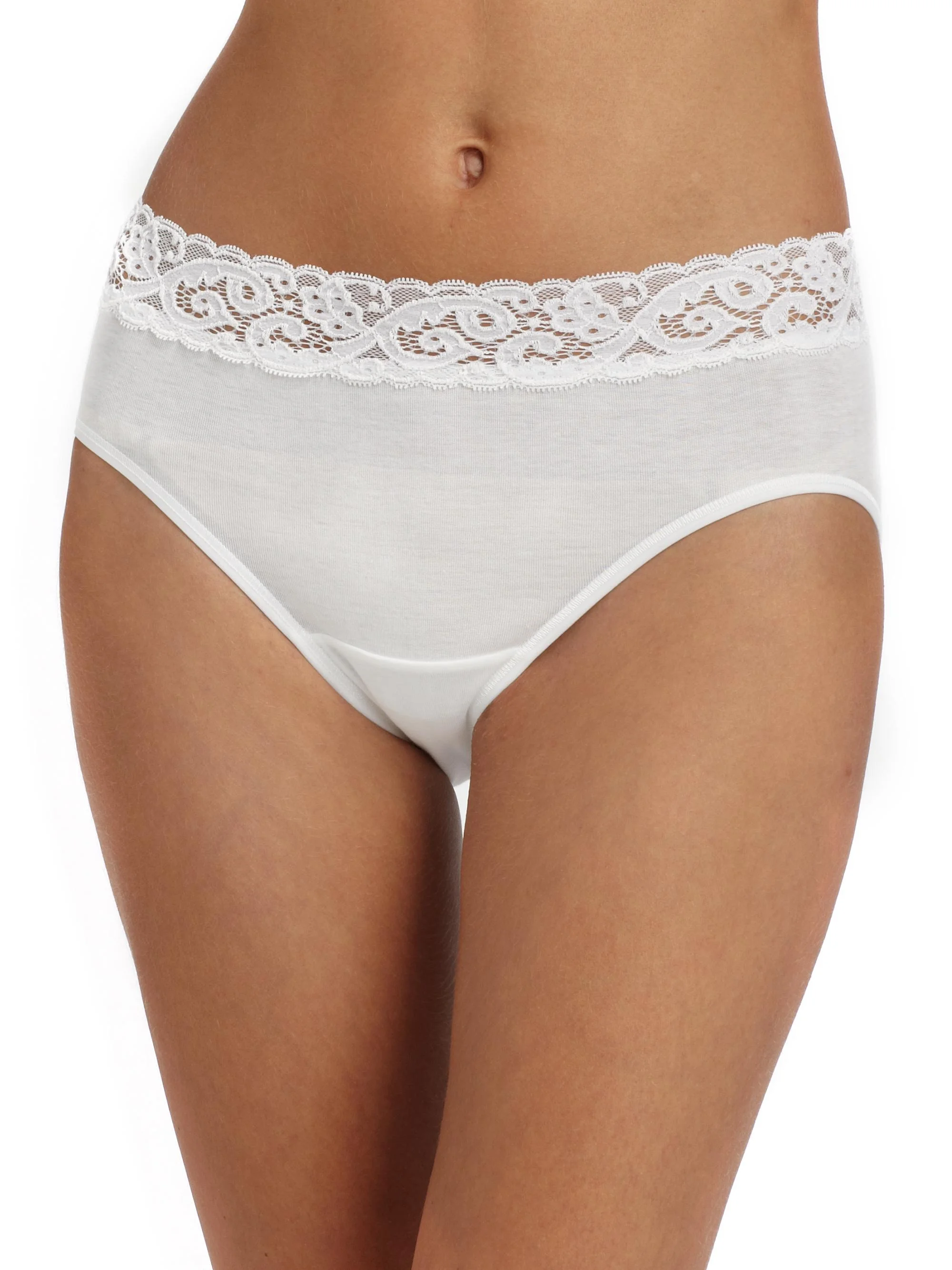 Women's Moments Cotton Hipster Brief - White - 1
