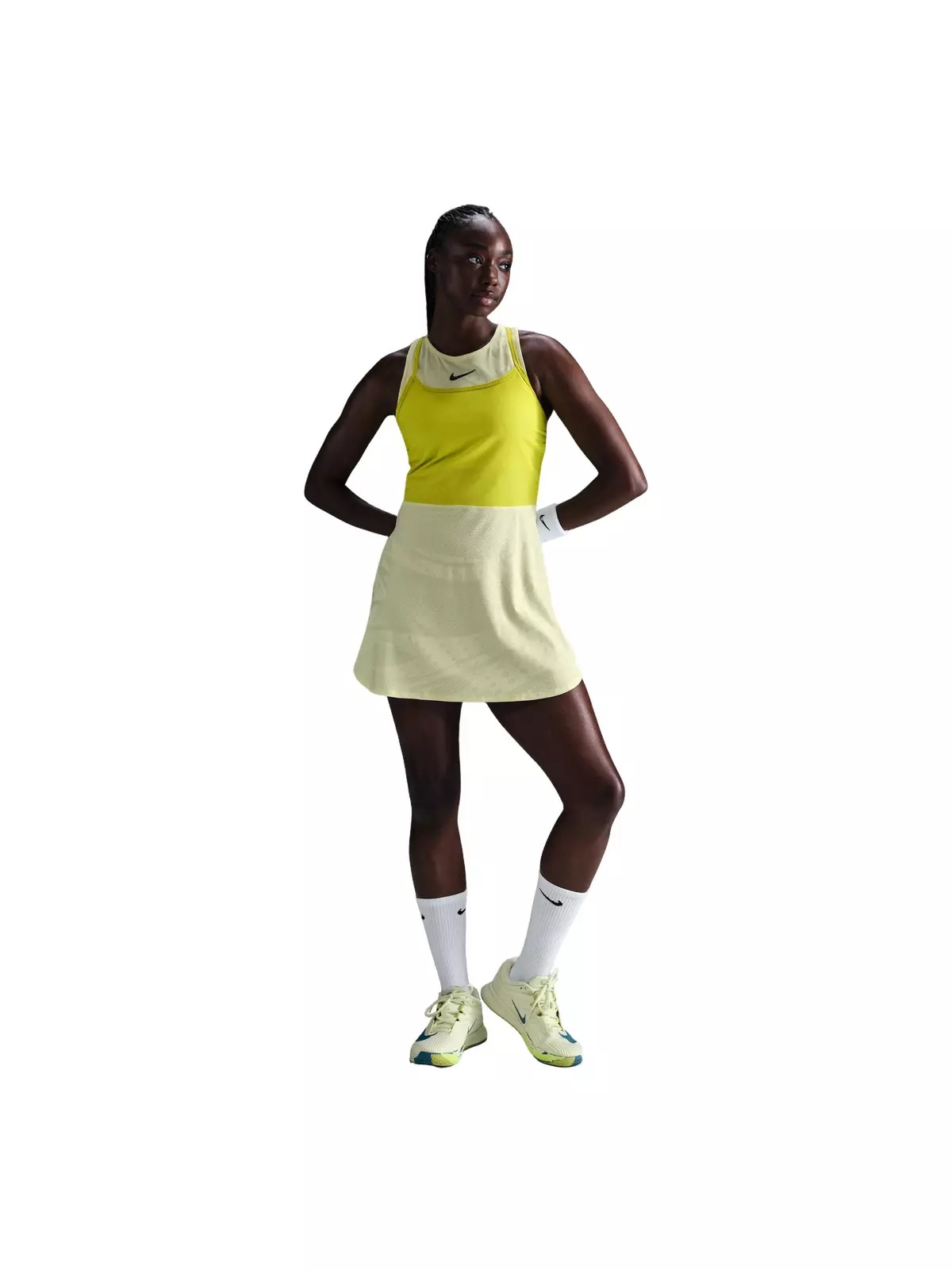Women's Court Slam Dri-FIT Tennis Dress -Volt Green - 4