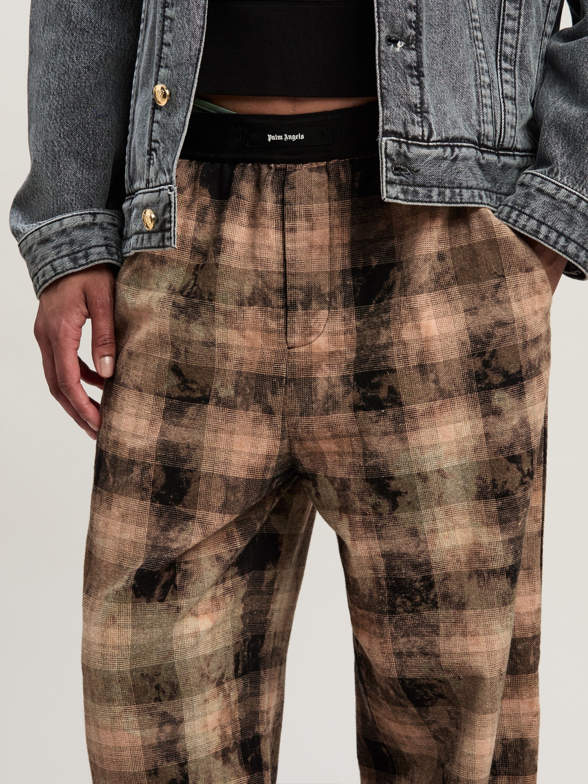 Curved Logo Pajama Pants - 6