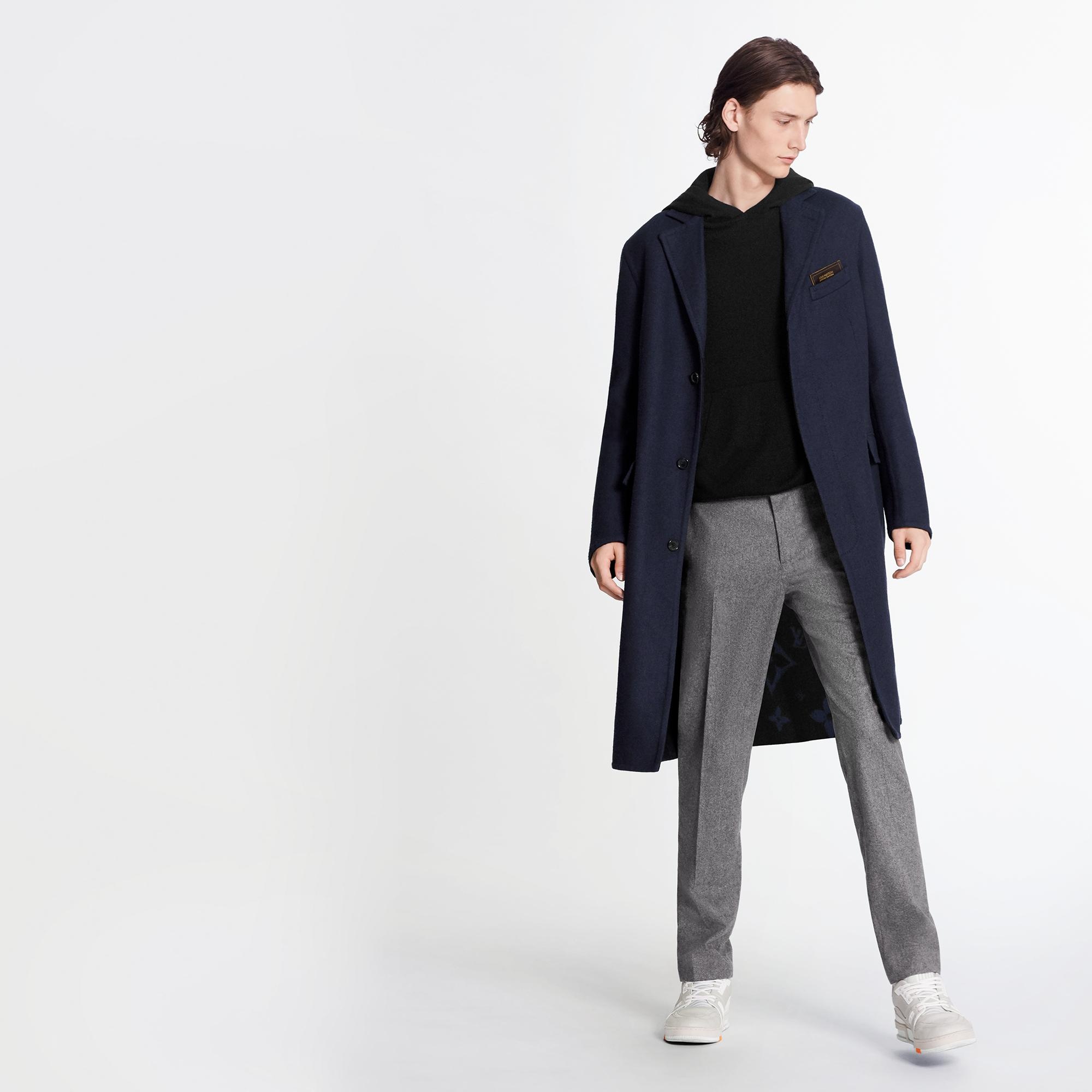 DOUBLEFACE MONOGRAM COAT - 2