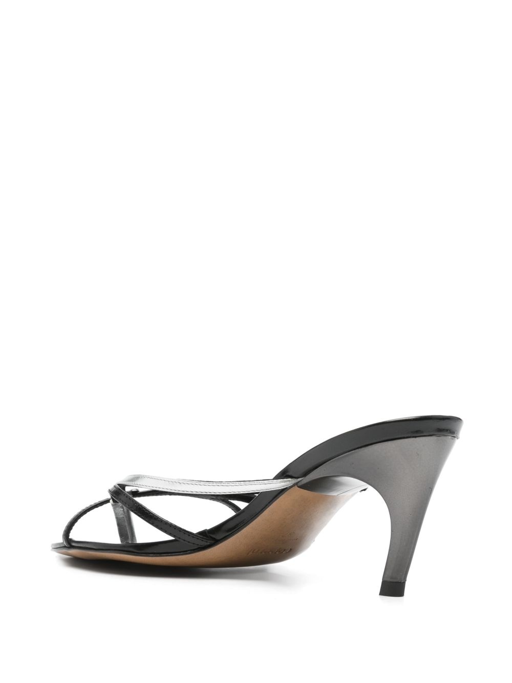80mm leather heeled sandals - 3