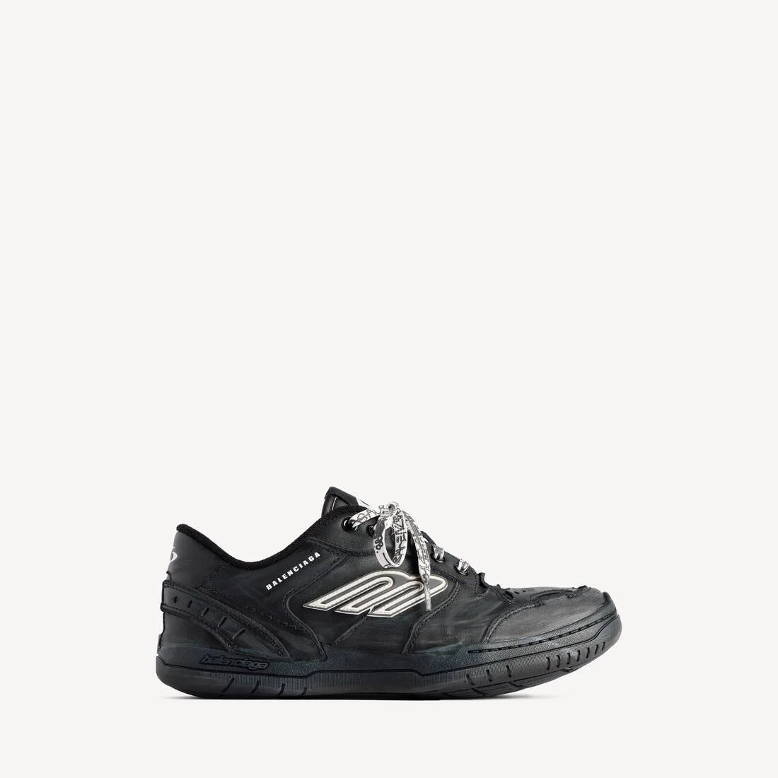 Women's Hamptons Worn-out Sneaker in Black - 1
