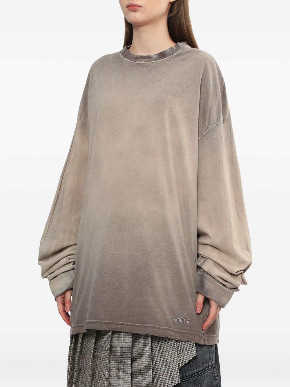 ombre long-sleeve top - 3