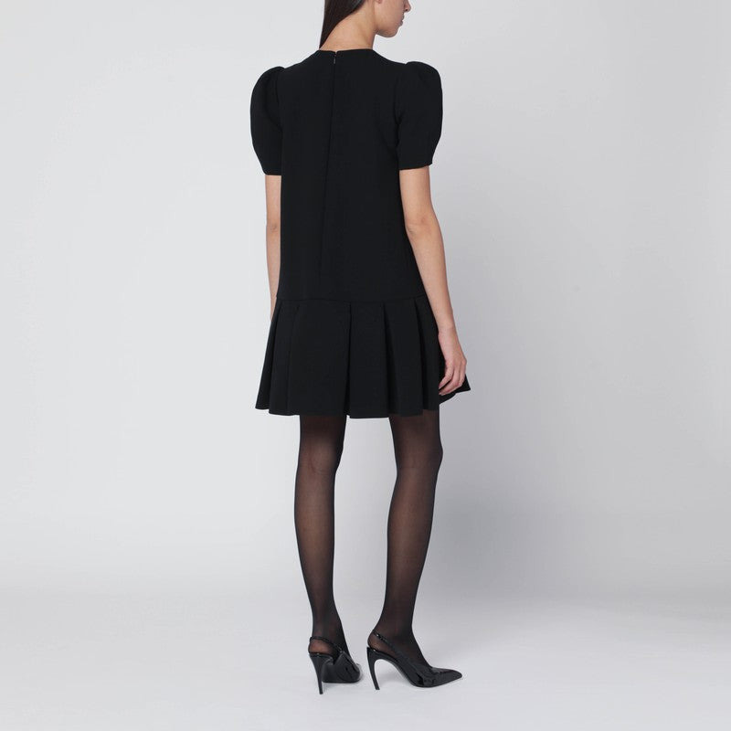 Moschino Black Mini Dress With Pleats Women - 2