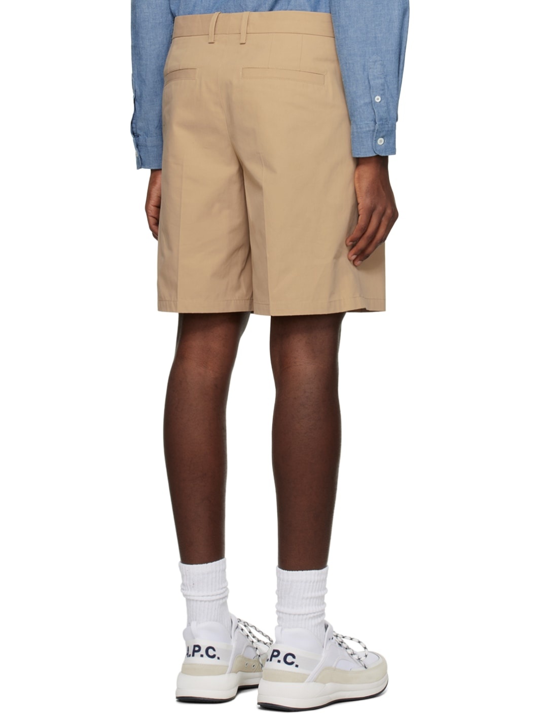 Beige Terry Shorts - 3