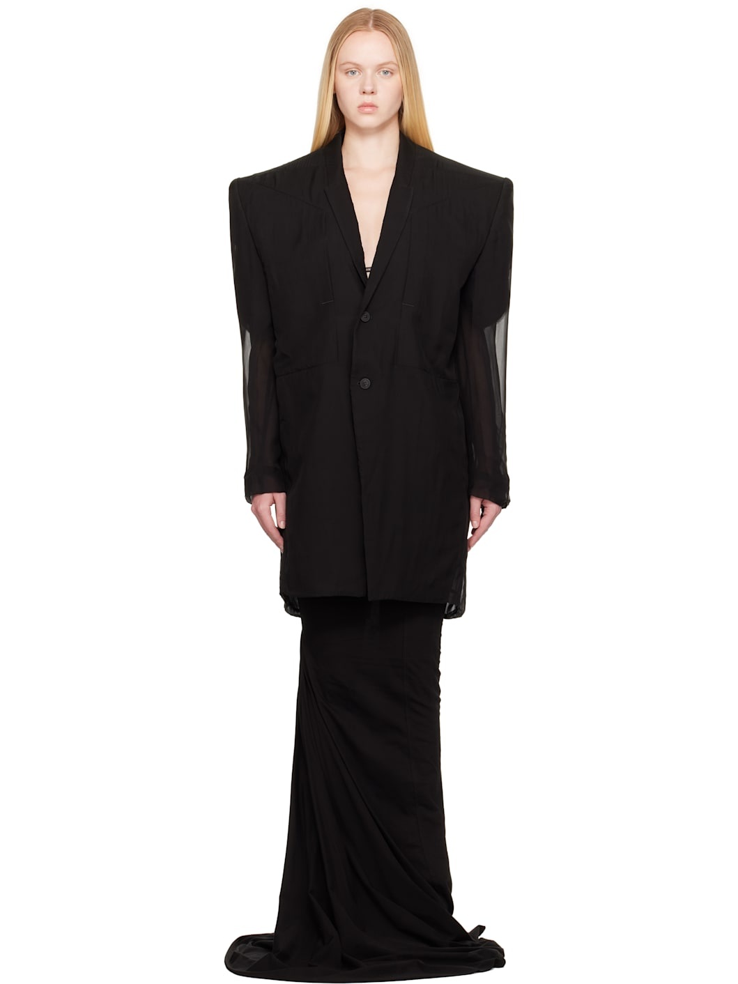 Black Hollywood Ricks Fogpocket Tatlin Blazer - 1