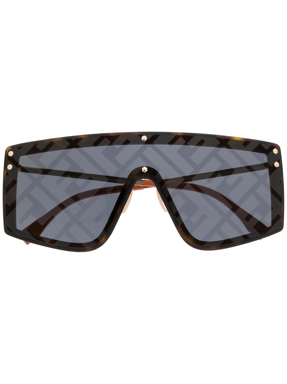 monogram print sunglasses - 1