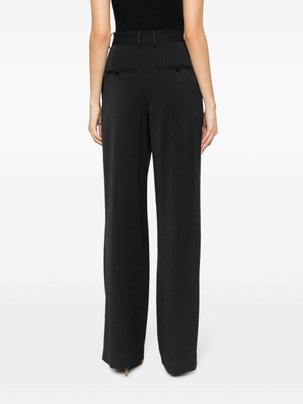 Luisa pleated wide-leg trousers - 4
