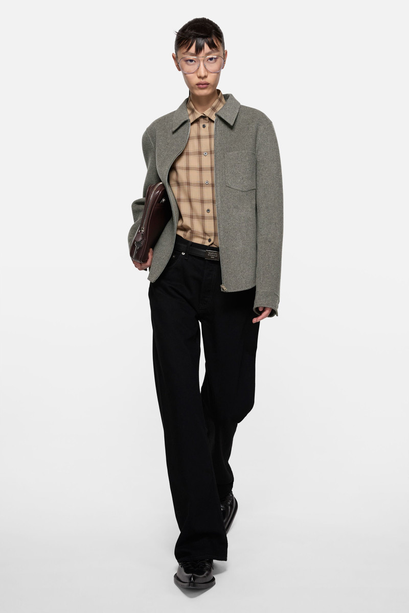 Acne Studios Cashmere zip jacket - Vintage grey melange outlook