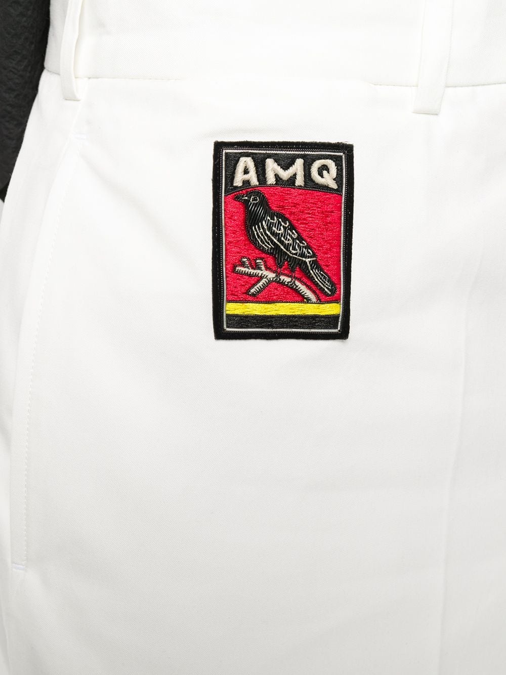 embroidered logo chino shorts - 5