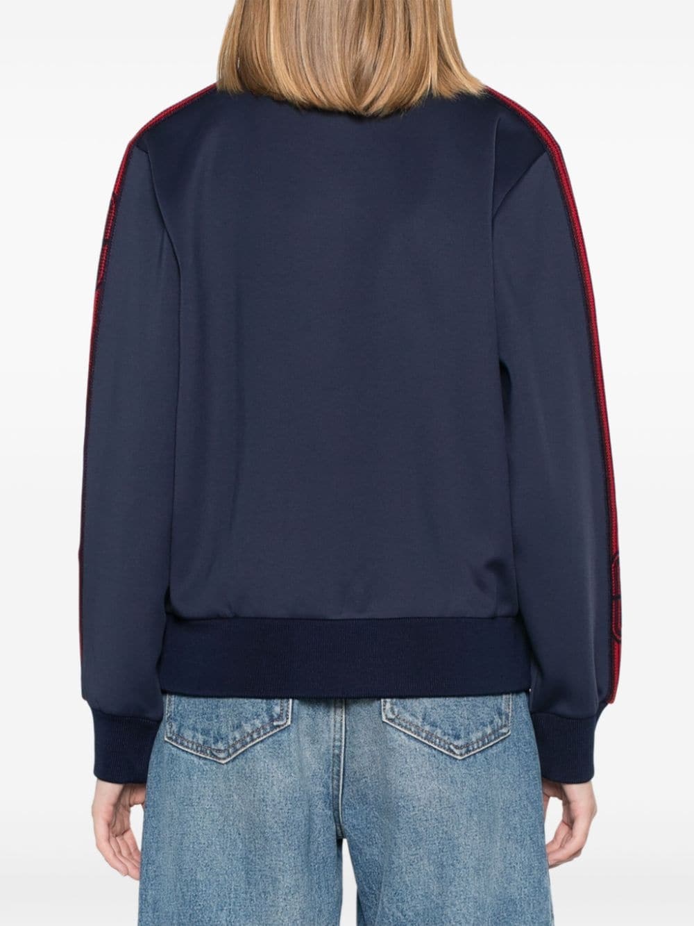 stripe-detailing sweatshirt - 4