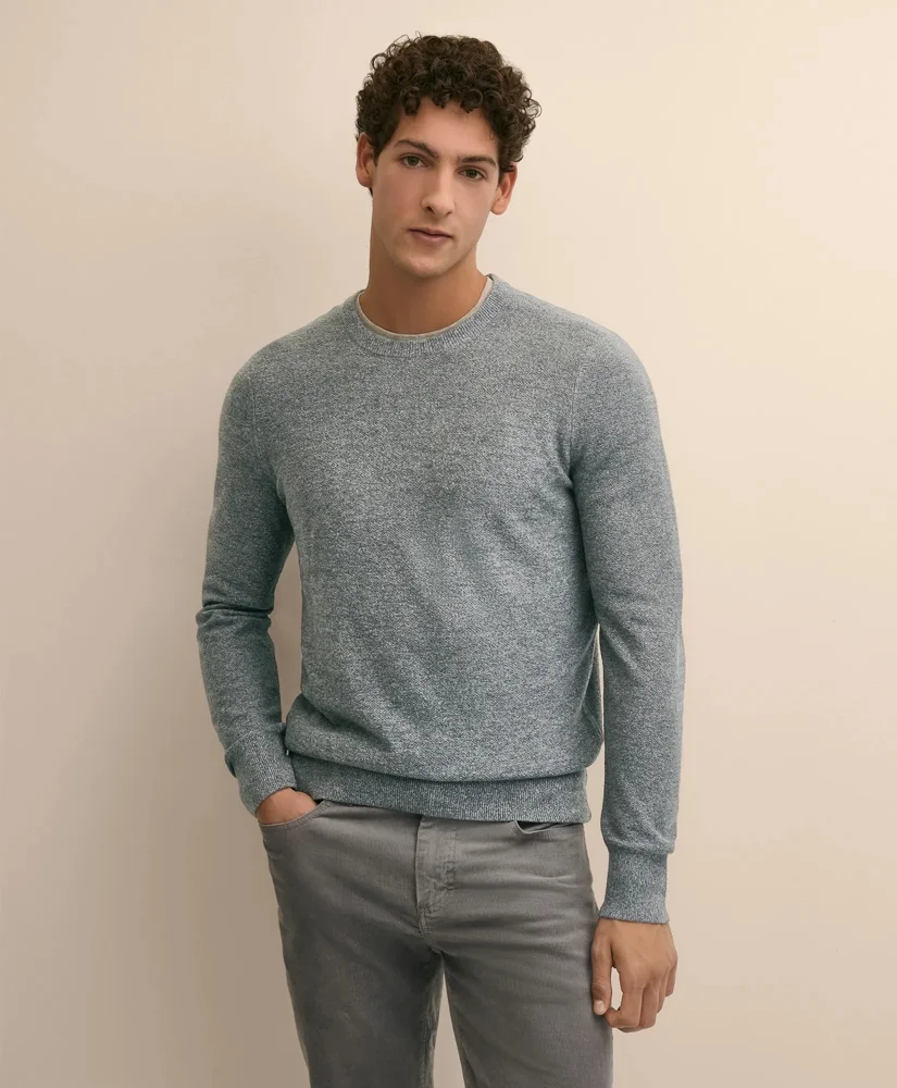 Silk Honeycomb Sweatshirt Sweater - 1