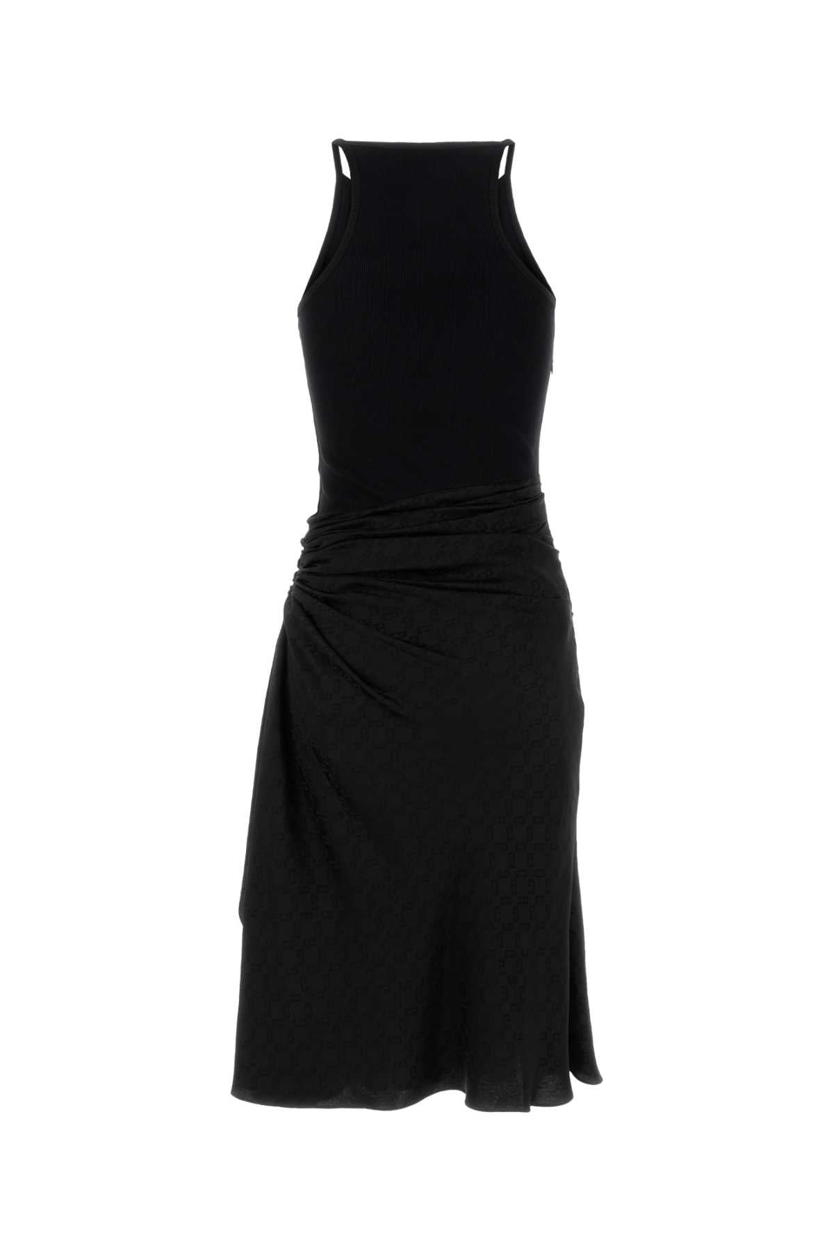 Givenchy Women Black Stretch Cotton Dress - 2