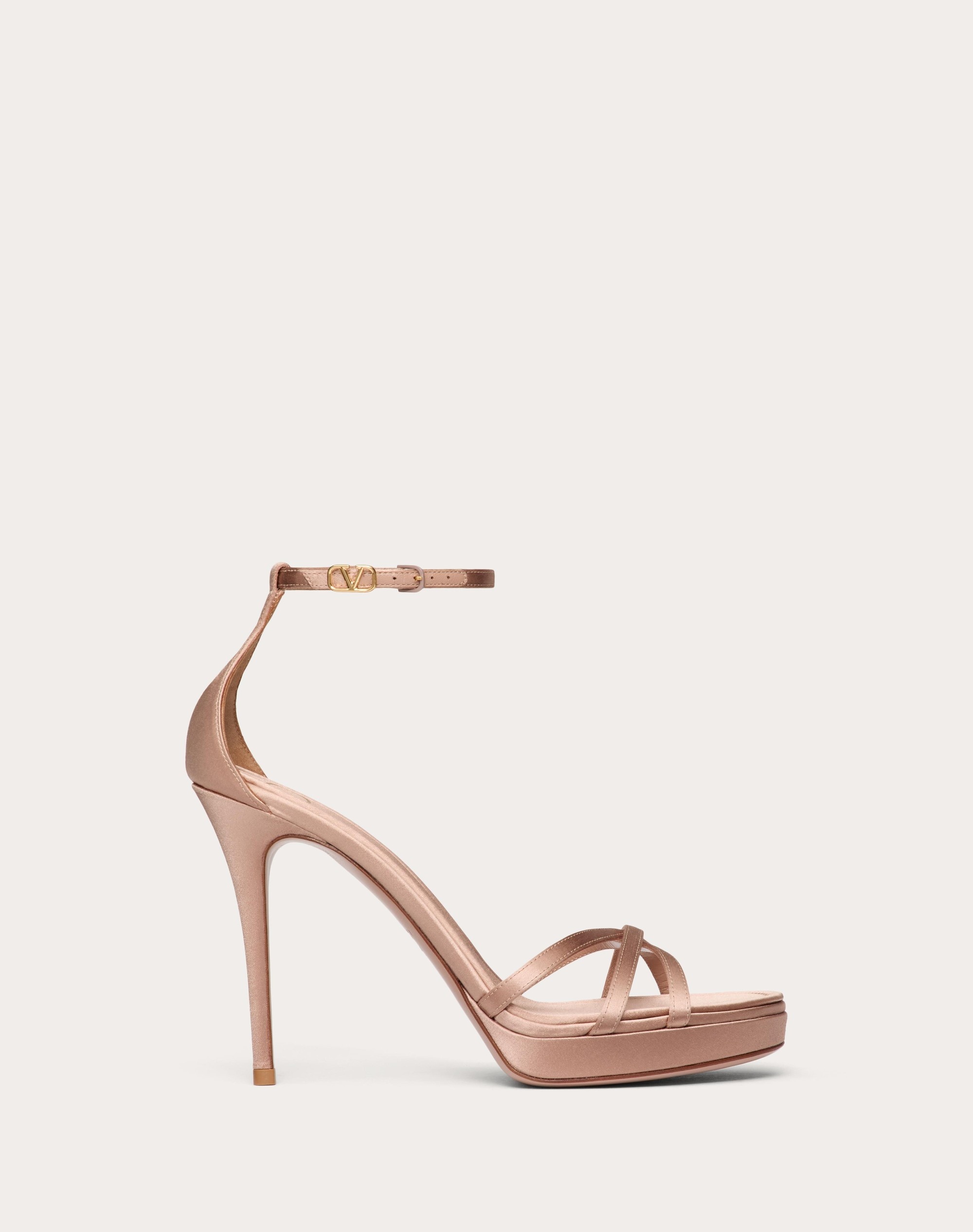 VALENTINO GARAVANI EVENINGLAM SATIN PLATFORM SANDAL 120MM - 1