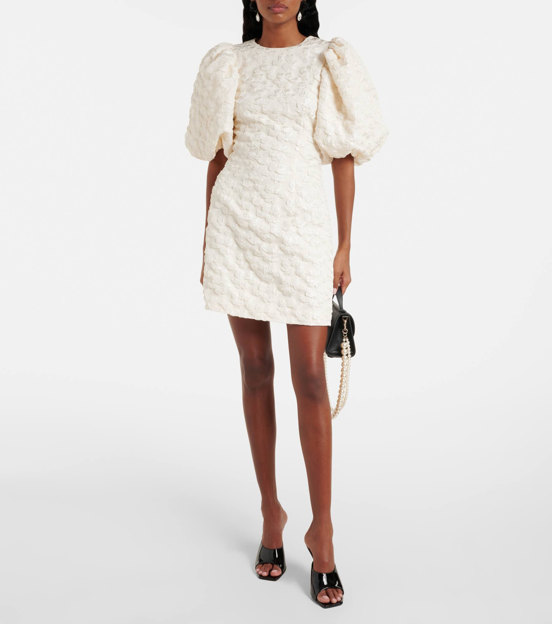 Bridal jacquard minidress - 2