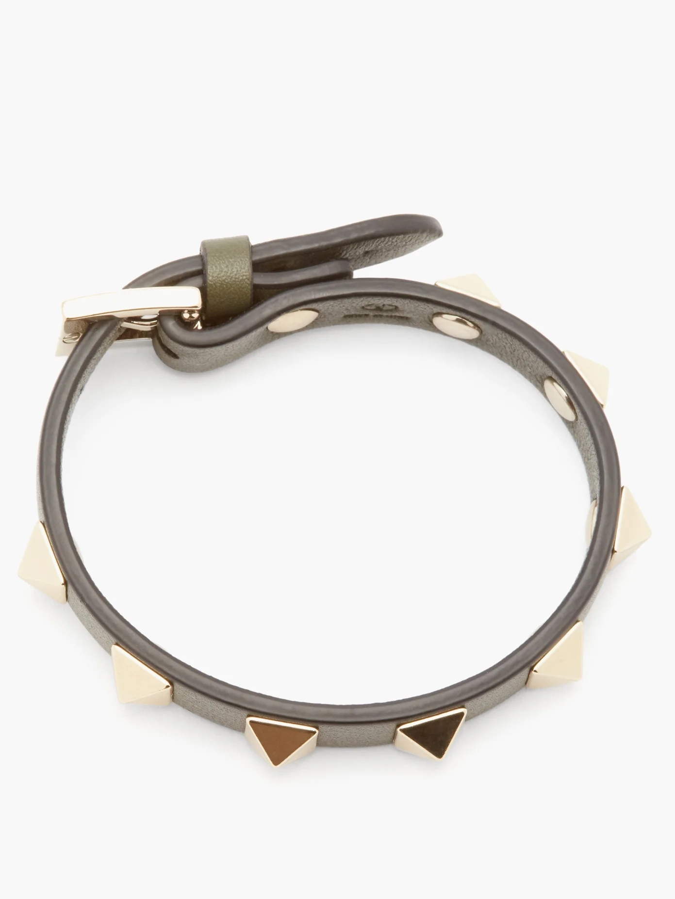 Rockstud leather bracelet - 5