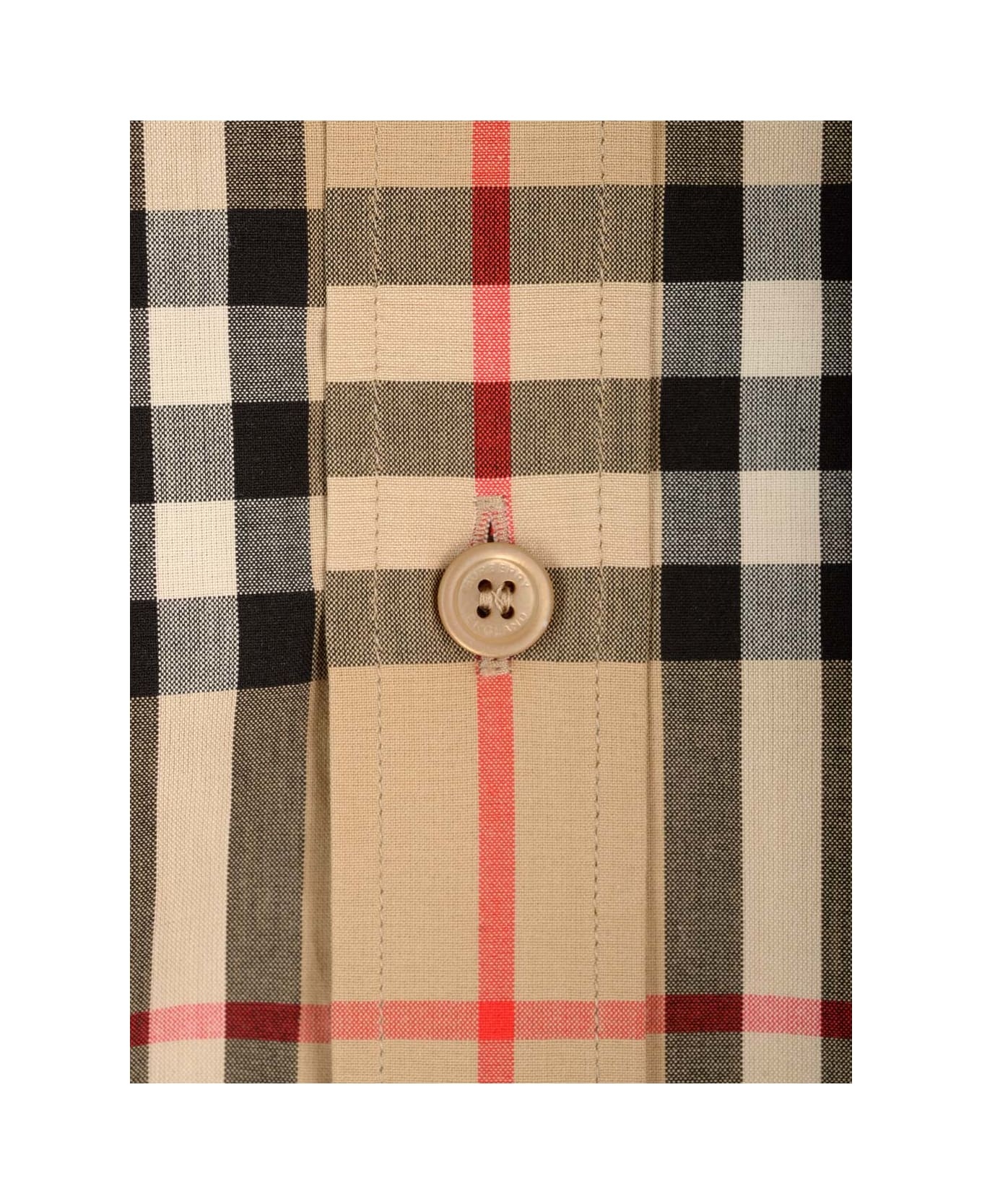 Cotton Shirt With Check Pattern - 5