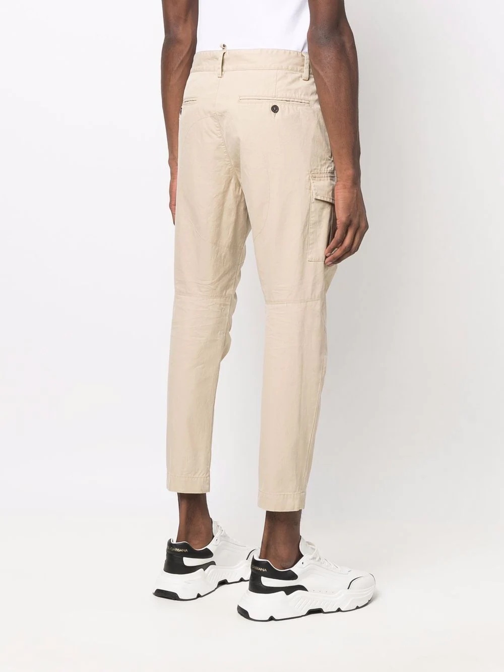 panelled cargo-pocket trousers - 4